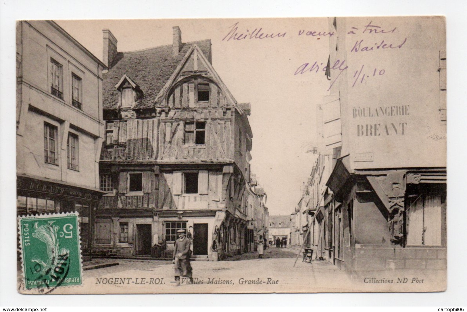 - CPA NOGENT-LE-ROI (28) - Vieilles Maisons, Grande-Rue 1910 - Photo Neurdein - - Nogent Le Roi