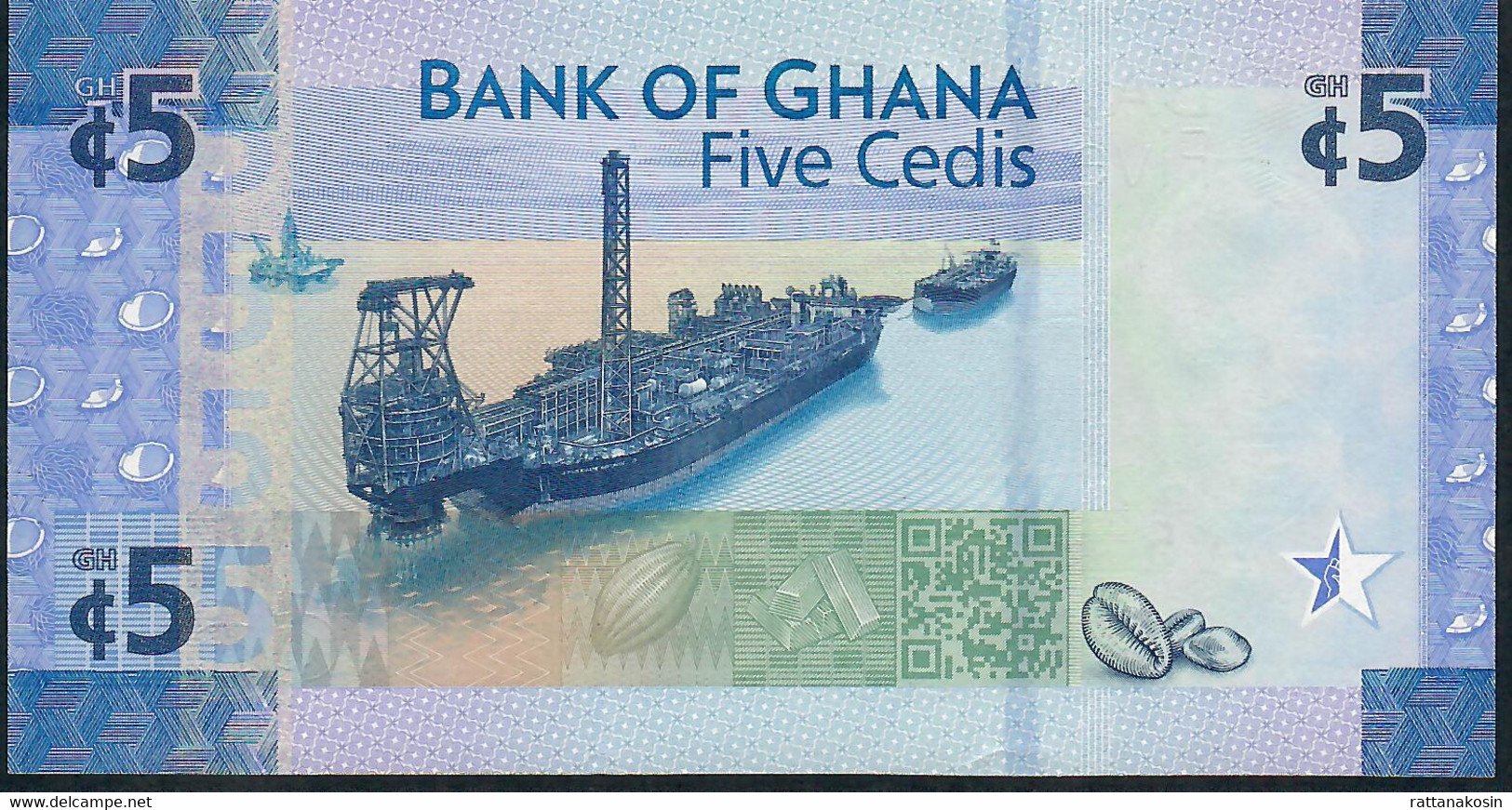 GHANA P43 5 CEDIS 2017 # AB COMMEMORATIVE  UNC. - Ghana