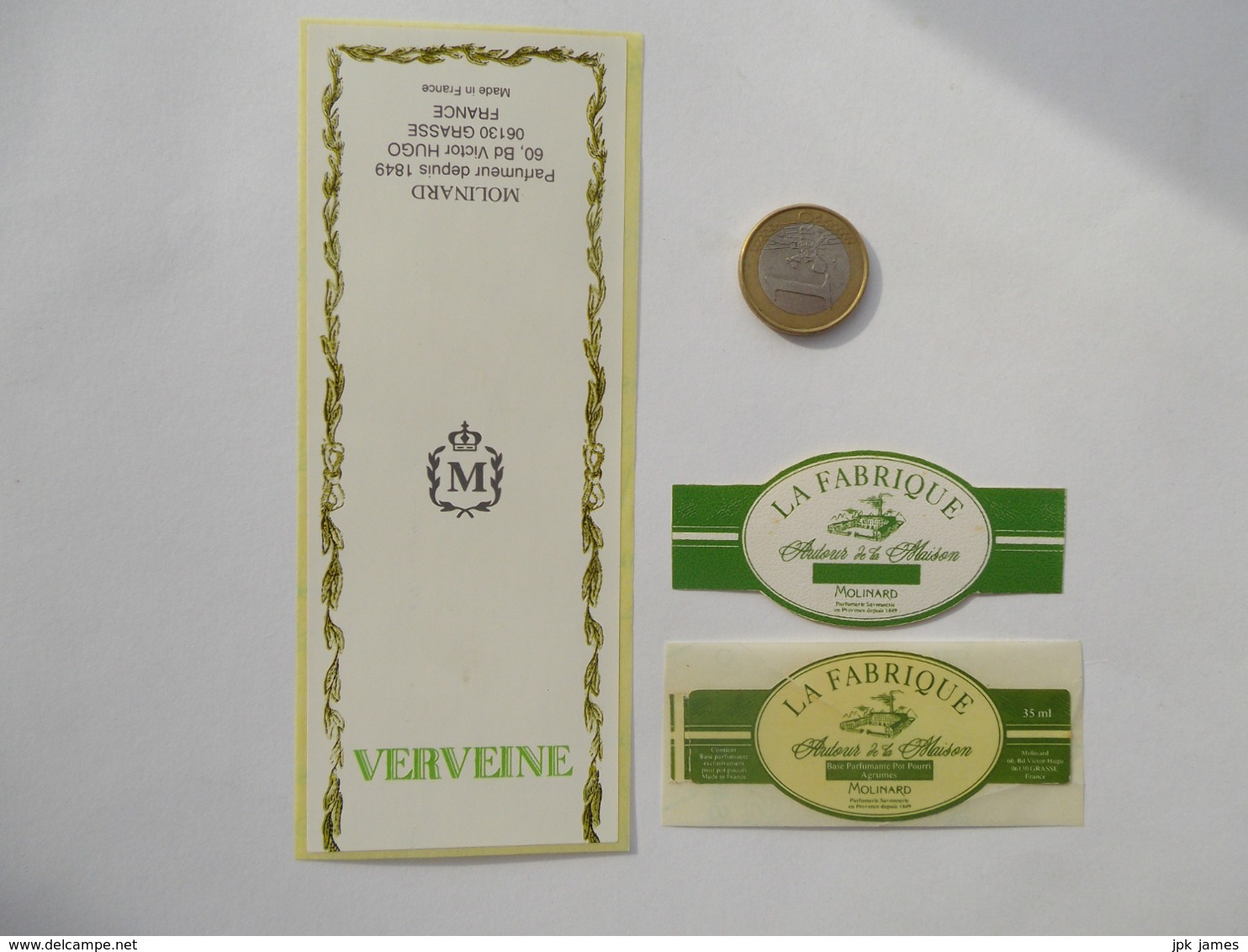 Etiquette Parfum Ancienne MOLINARD GRASSE - Etiquettes