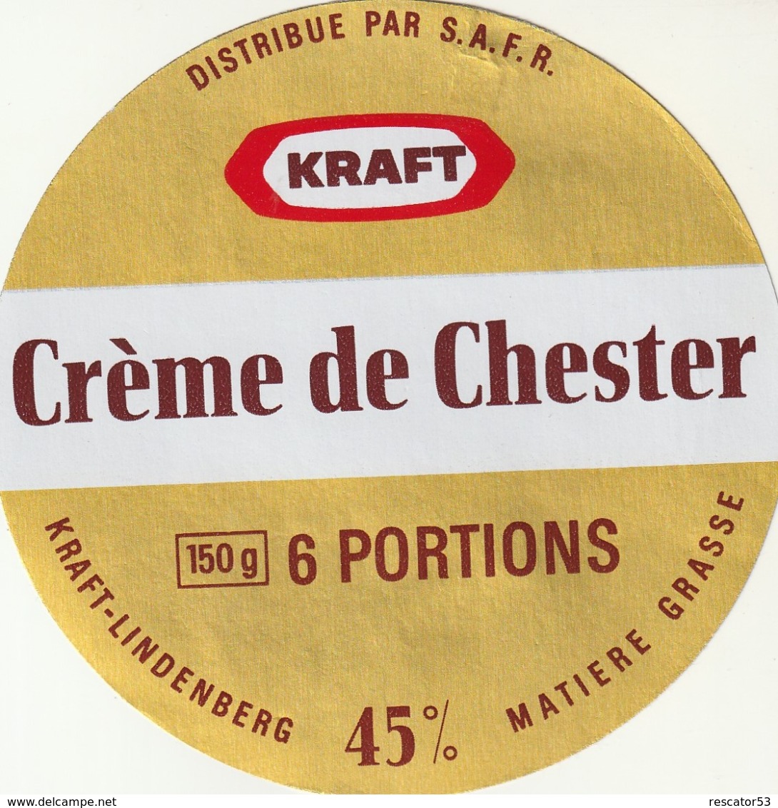 Rare étiquette De Fromage  Crème De Chester - Fromage