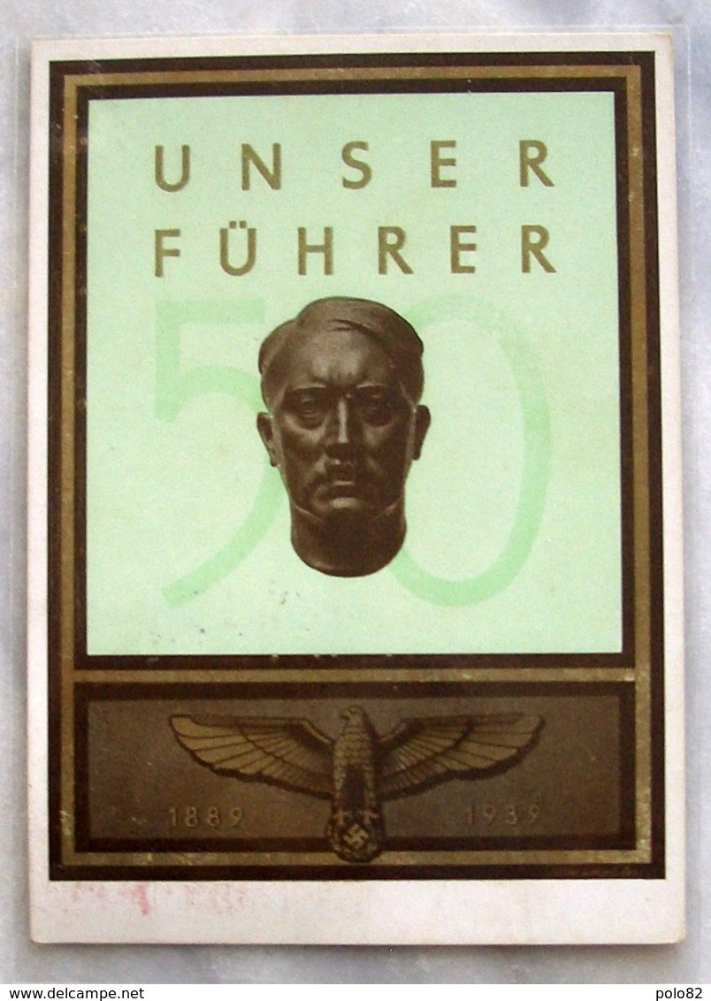 D. Reich Ganzsache Adolf Hitler - Unser Führer 1889-1939 - Ohne Zuordnung