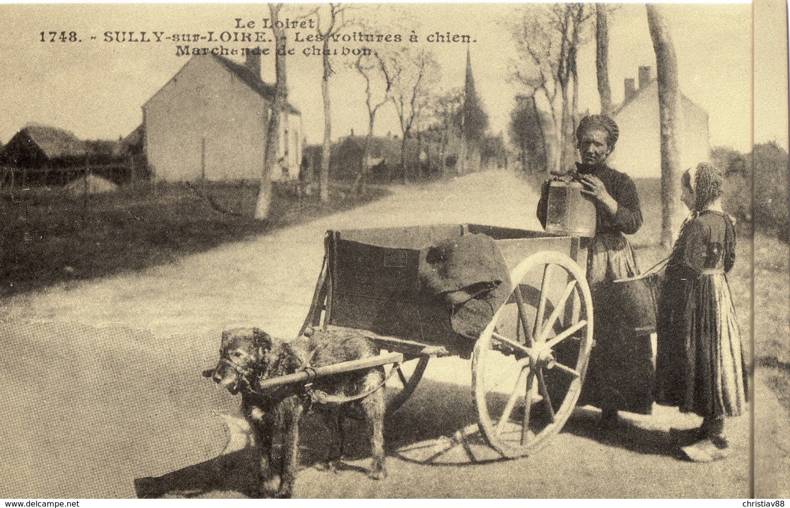 SULLY-sur-LOIRE - Les Voitures à Chien. Marchande De Charbon  - Ré-édition Cecodi (3) - Sully Sur Loire