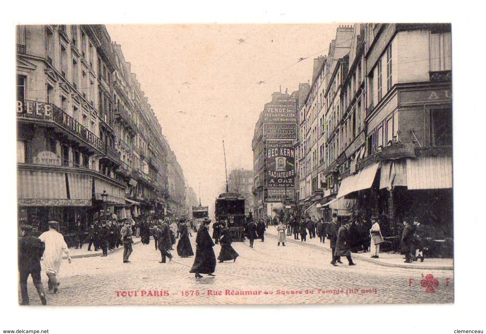 Tout Paris Rue Reaumur Sqare Du Temple - Arrondissement: 03