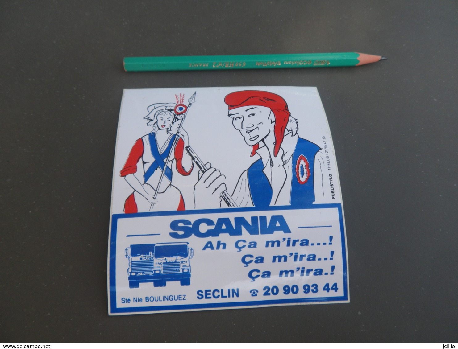 Autocollant - Ville - SECLIN - SCANIA - Camion - Pegatinas