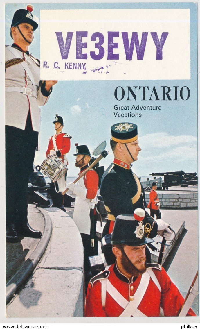 Ontario's Famed Henry Guard At Kingston - Amateurfunkerkarte - 1968 - Kingston