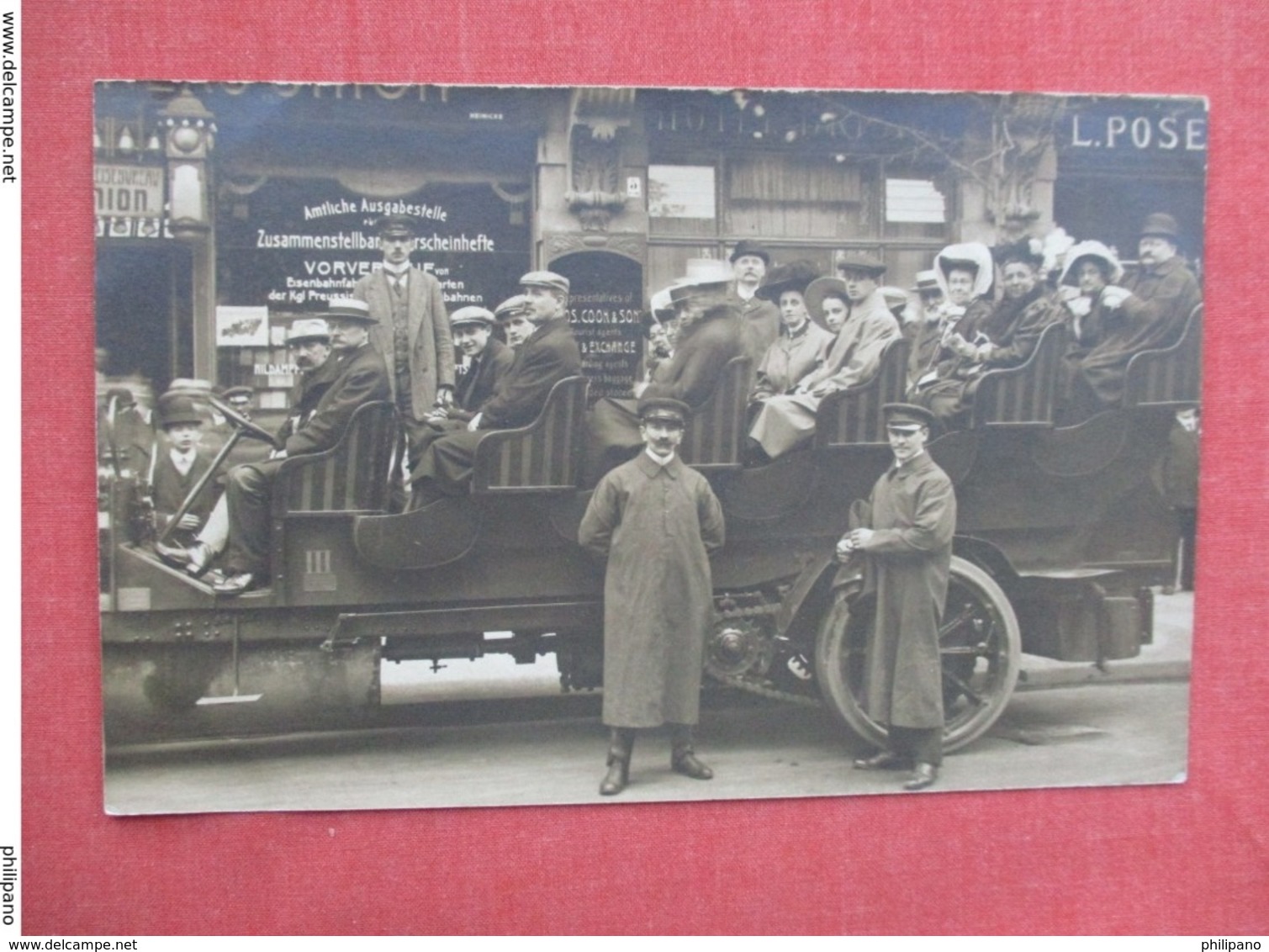 RPPC   Tour Coach      Ref 3633 - Trucks, Vans &  Lorries