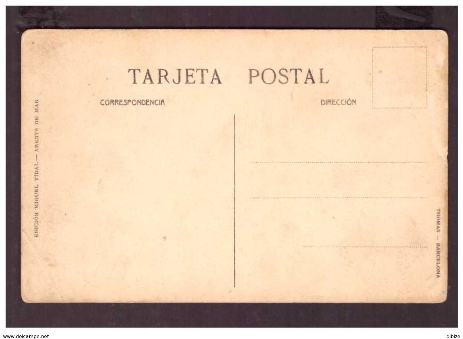 Tarjeta Postal. España. Barcelona. Arenys De Mar. Hospital Xifré. Estado Medio. Amarillento. Pequeños Pliegues. - Monumentos