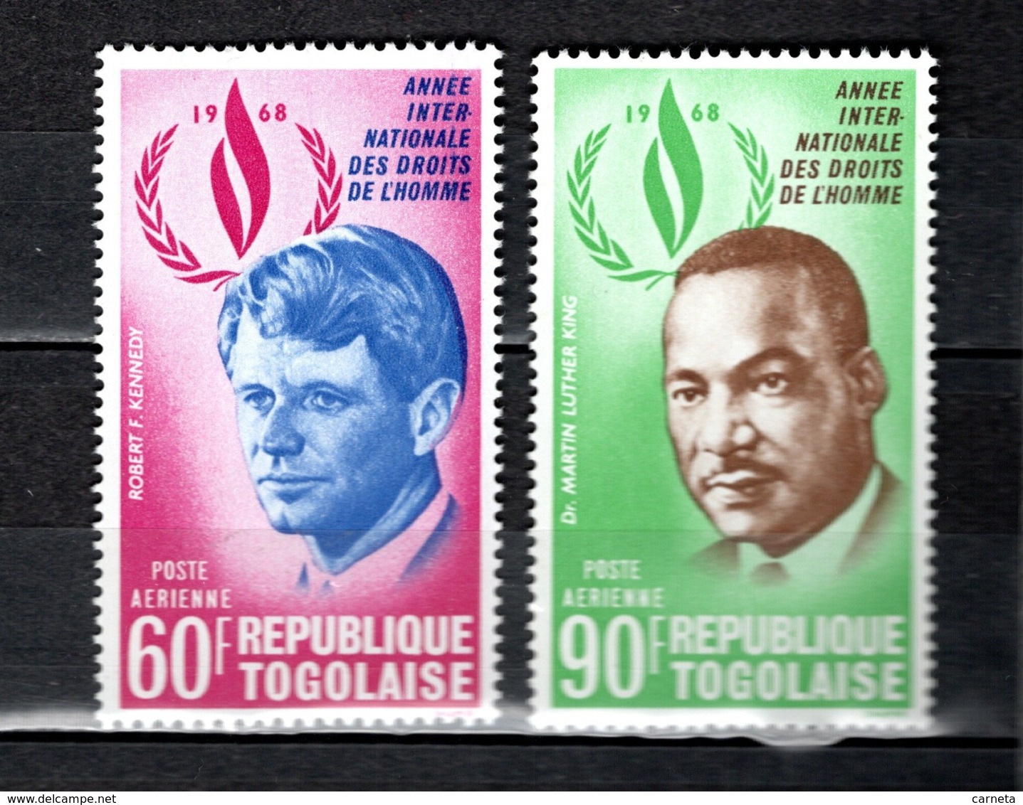 TOGO PA  N° 105 + 106   NEUFS SANS CHARNIERE COTE  4.00€  PRESIDENT MARTIN LUTHER KING - Togo (1960-...)