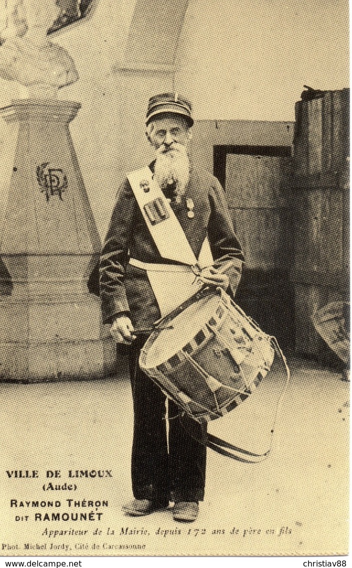 Ville De LIMOUX - Raymond Théron Dit Ramounet - Appariteur De La Mairie - Ré-édition Cecodi (3) - Limoux