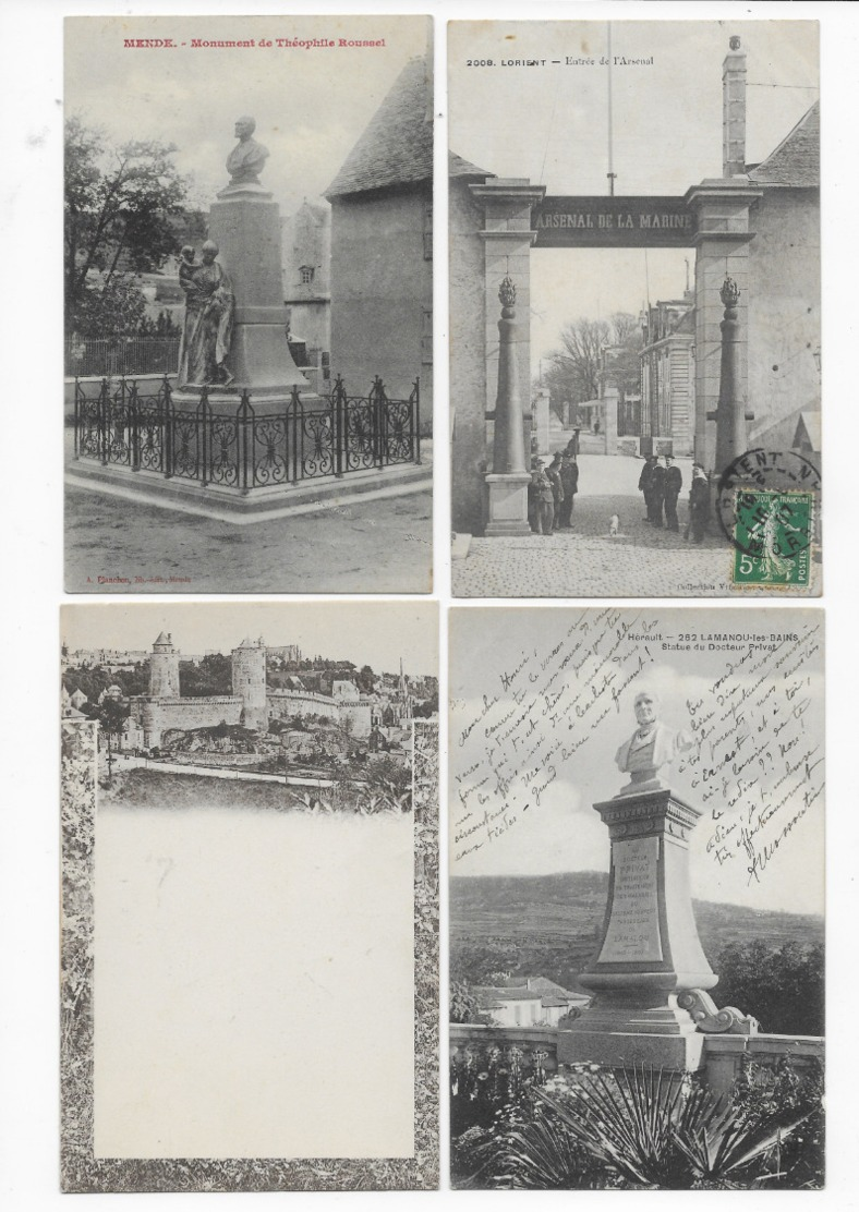 Lot 2500 Cartes Postales France, Villes, Villages, Carte Photo,  Militaria, Fantaisies, ...(Petit Format Uniquement)