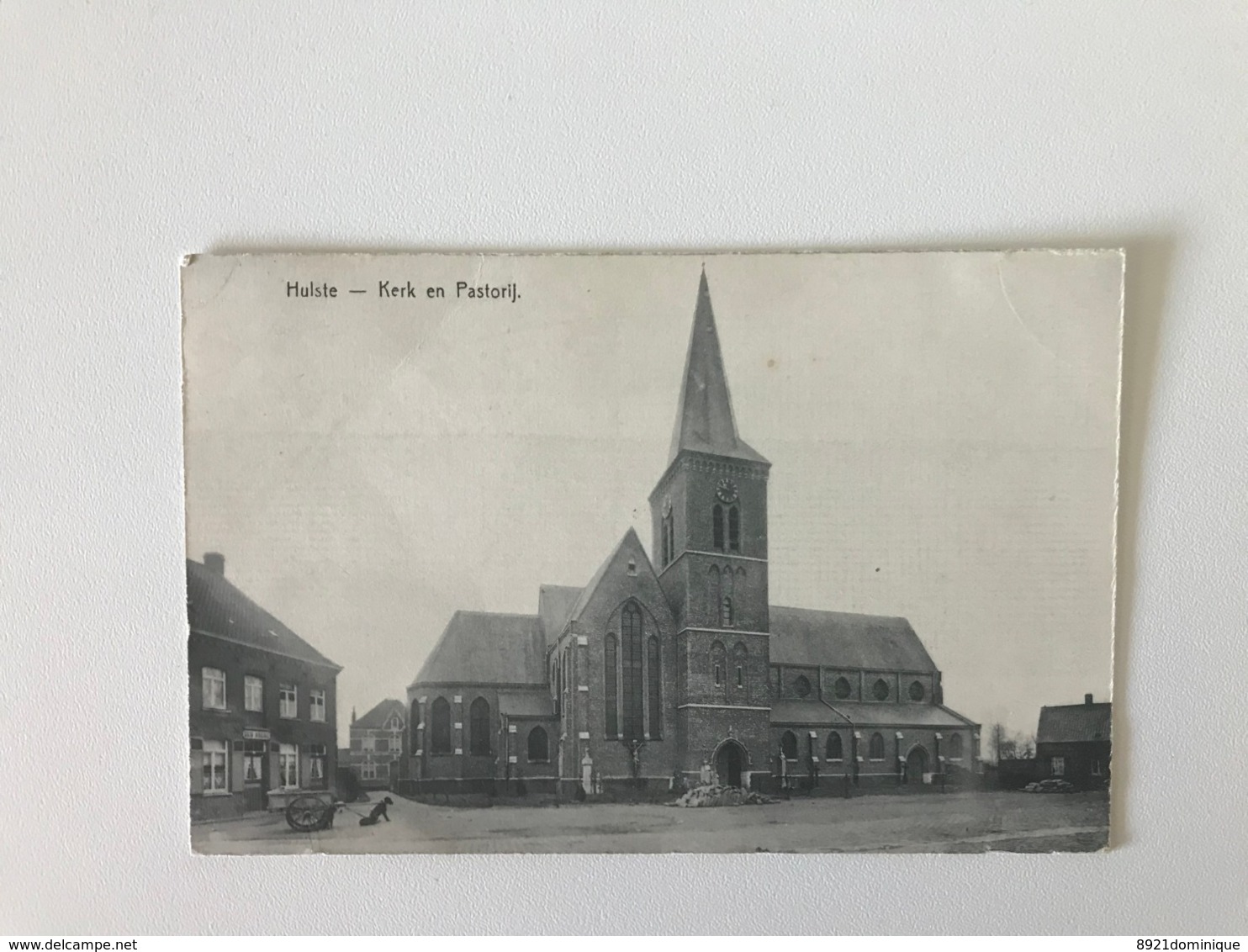 Hulste - Kerk En Pastorij - Attelage De Chien - Hondekar - Dog Char - Harelbeke