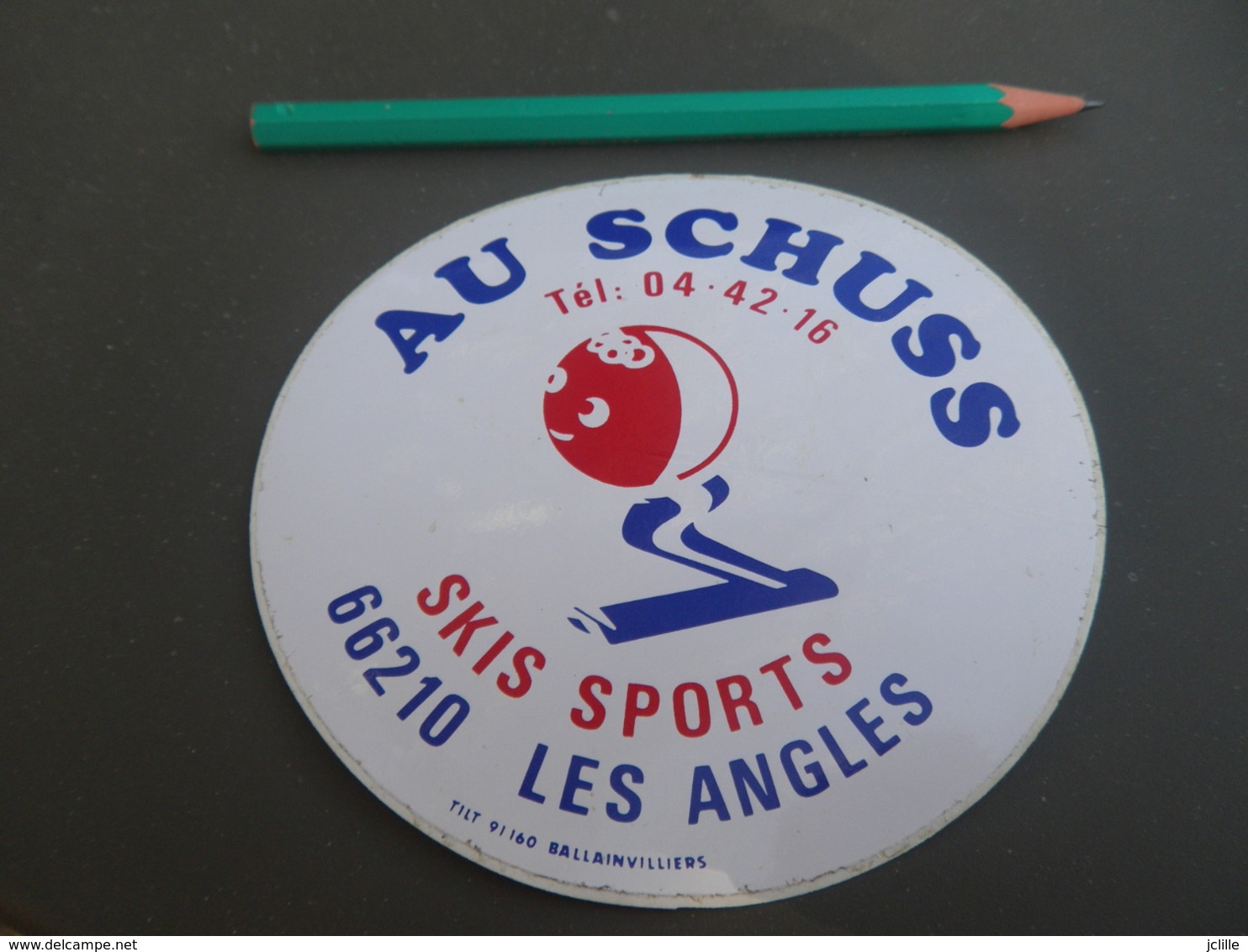 Autocollant - Ville - LES ANGLES - SKI SPORTS AU SCHUSS - Stickers