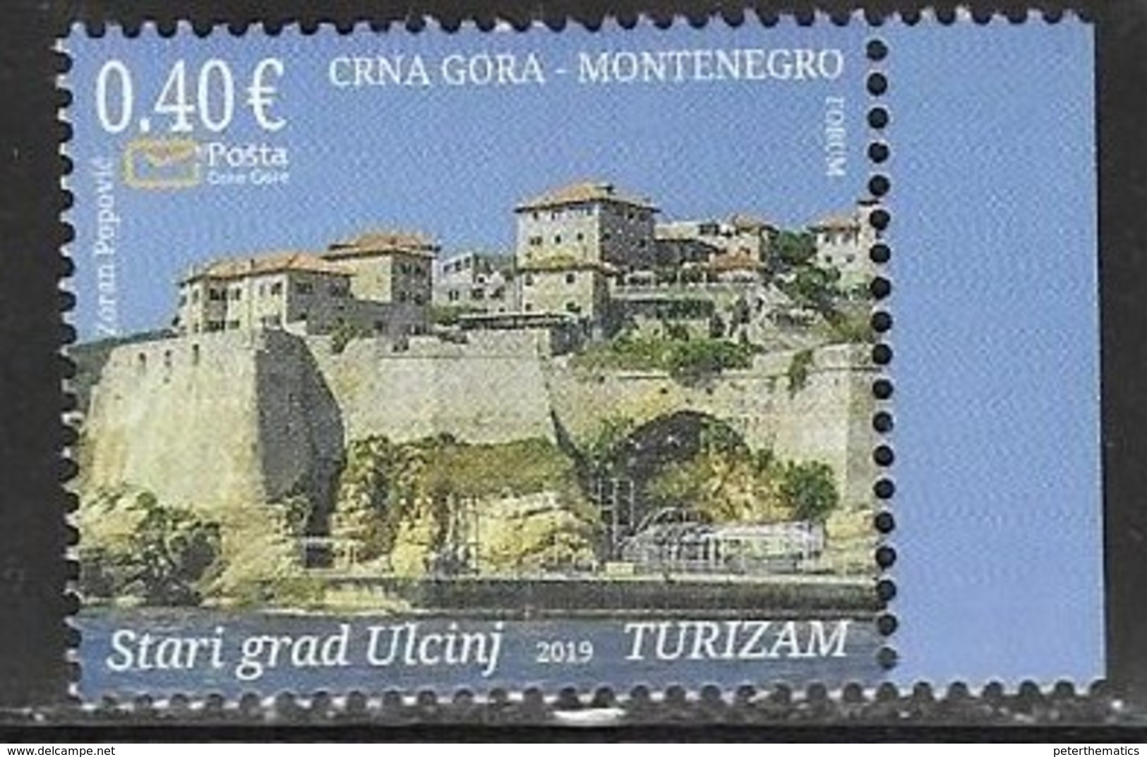 MONTENEGRO, 2019, MNH, TOURISM, OLD TOWN ULCINJ,1v - Other & Unclassified