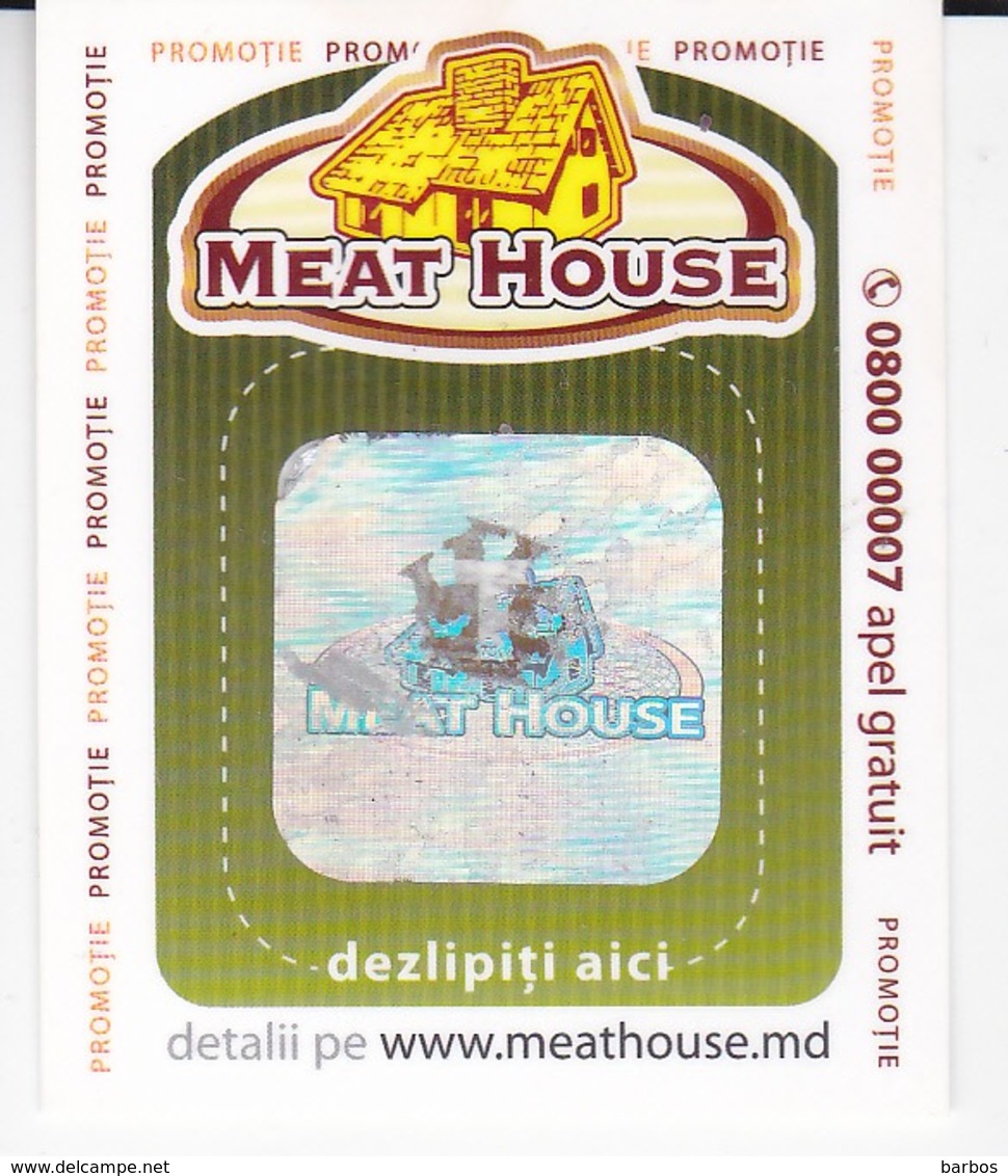 MOLDOVA   MOLDAVIE   MOLDAWIEN  MOLDAU ,  Meat House,  Lottery Tichet , Used - Lottery Tickets