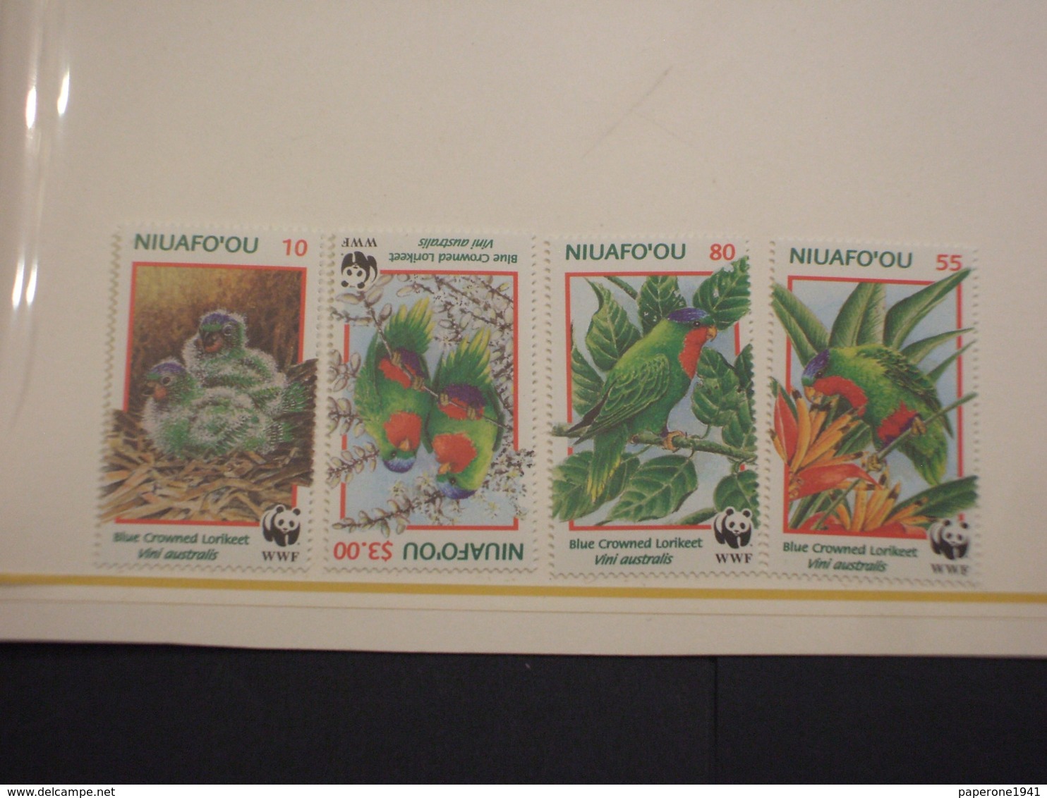 TONGA/NIUAFO'OU - 1998 WWF FAUNA/FLORA 4 VALORI - NUOVI(++) - Tonga (1970-...)