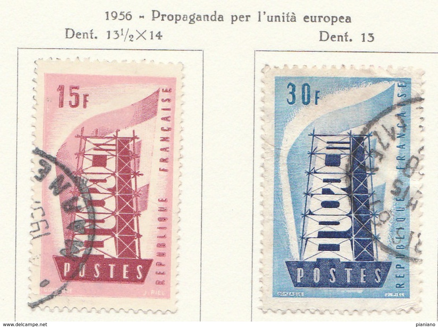 PIA - FRA - 1956 : Europa - (Yv 1076-77) - 1956