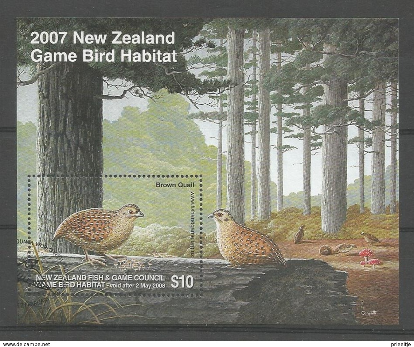 New Zealand 2007 Game Bird S/S  (0) - Blocks & Kleinbögen