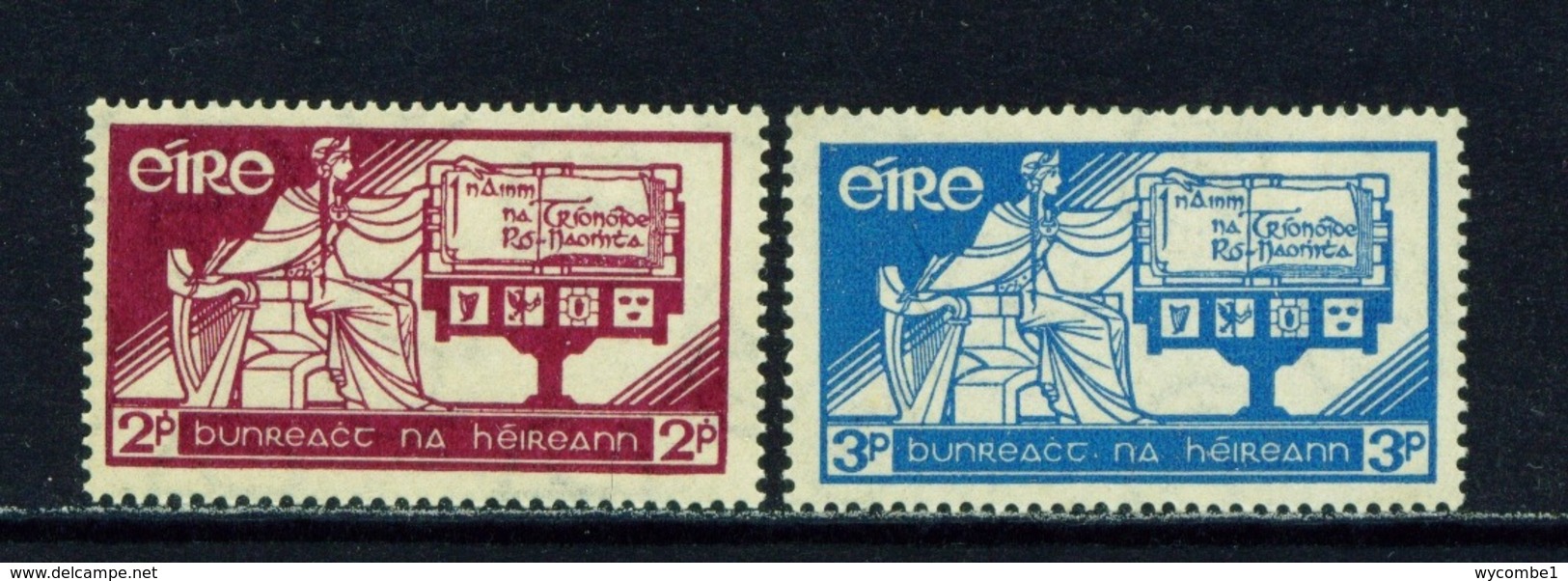 IRELAND  -  1937 Constitution Day Set  Mounted/Hinged Mint - Unused Stamps