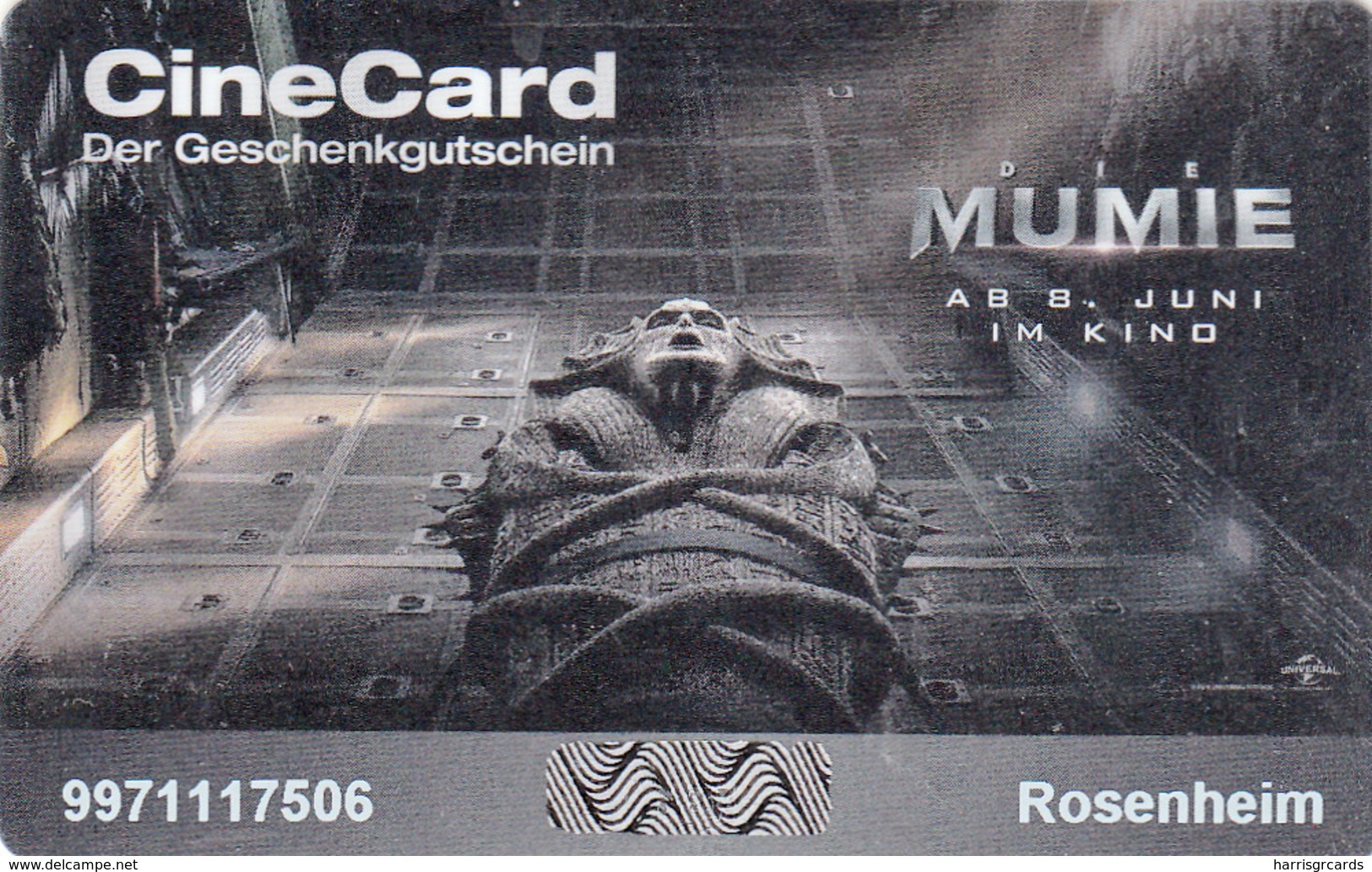 GERMANY - KINOPOLIS/ROSENHEIM , Die Mumie Movie, Gift Card - Gift Cards