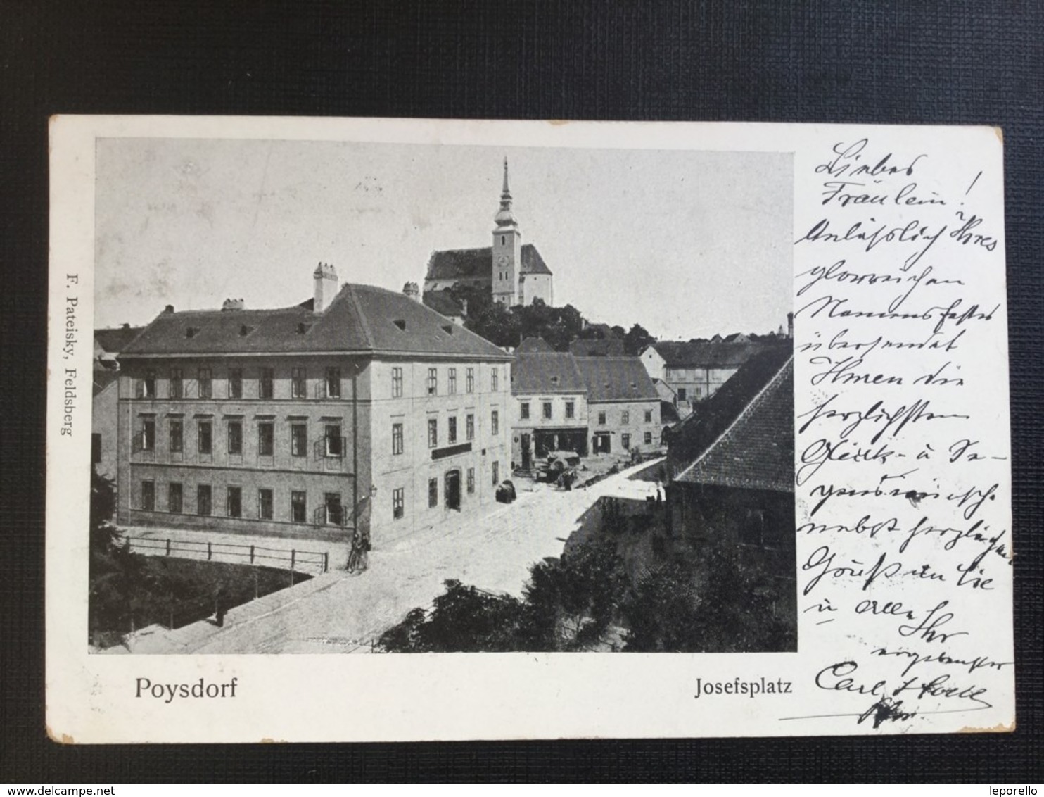 AK POYSDORF B. MISTELBACH 1902 /////  D*40016 - Poysdorf