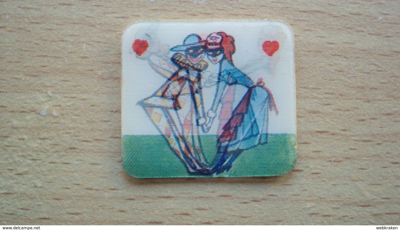 FIGURINA NR. 6 SERIE MASCHERE D'ITALIA PER FORMAGGINO MIO LOCATELLI ARLECCHINO INNAMORATO (SC1) - Altri & Non Classificati