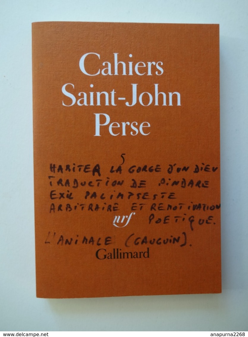 CAHIERS DE SAINT JOHN PERSE N° 5...ED.GALLIMARD 1982 - Franse Schrijvers