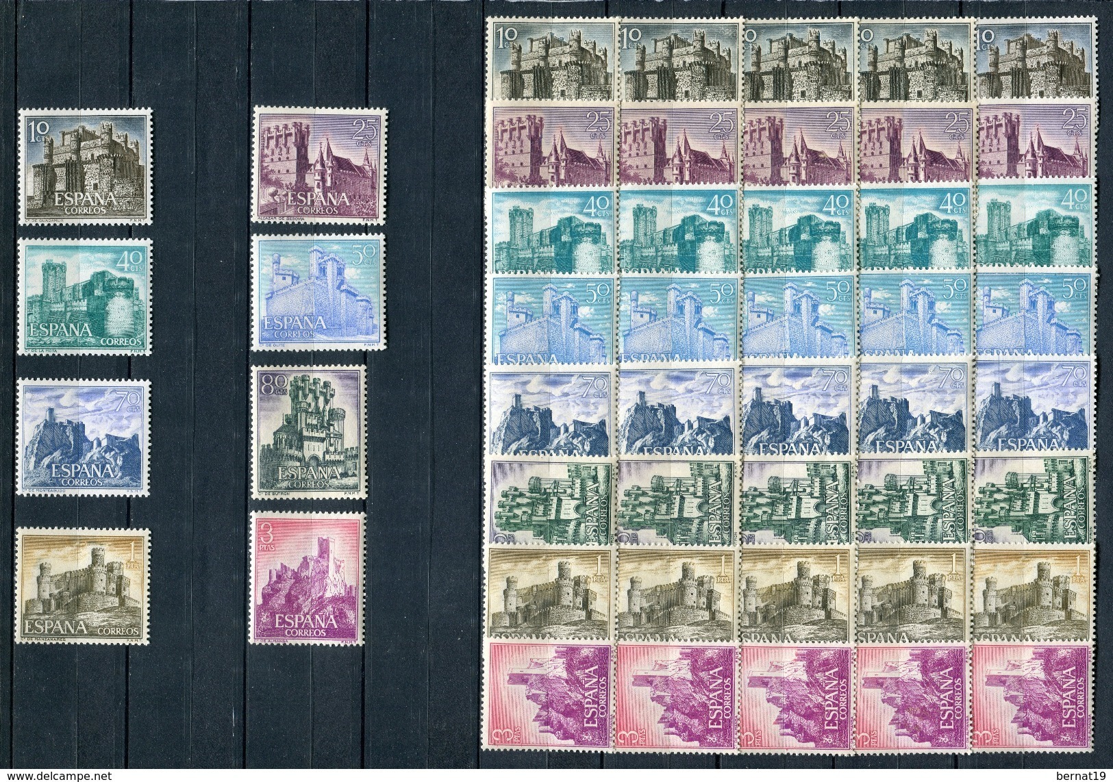 España 1966. Edifil 1738-45 X 6 ** MNH. - Nuevos