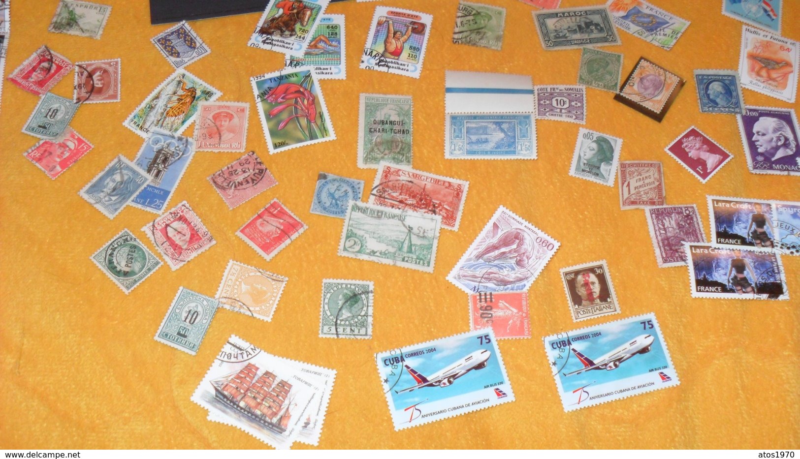 LOT + CENTAINES DE TIMBRES A TRIER DONT CERTAINS NEUFS DIVERS TOUS PAYS PAYS BAS, ROYAUME UNI, COLOMBIE, ITALIE, AFRIQ - Kilowaar (max. 999 Zegels)