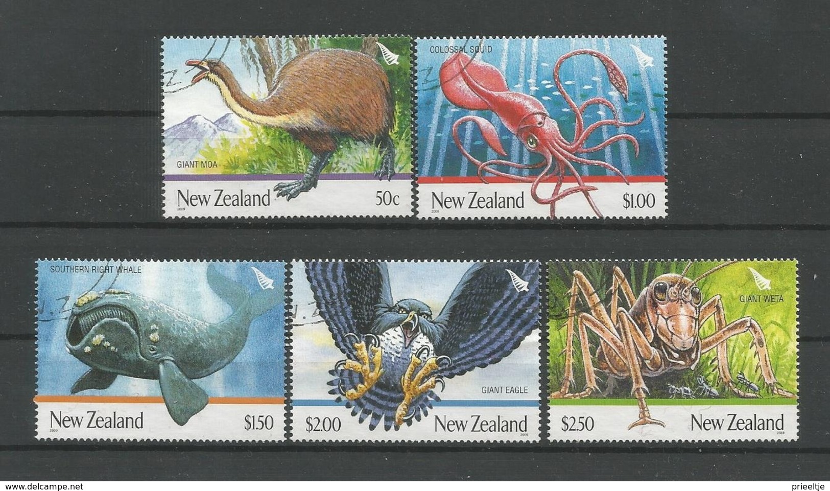New Zealand 2009 Giant Fauna Y.T. 2477/2481 (0) - Gebraucht