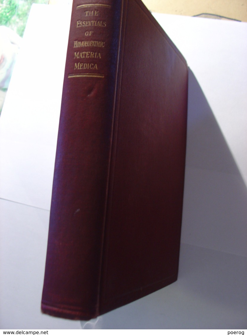 ESSENTIALS OF HOMEOPATHIC MATERIA MEDICA AND PHARMACY - W.A. DEWEY - BOERICKE & TAFEL 1908 Livre En Anglais Homeopathie - 1900-1949