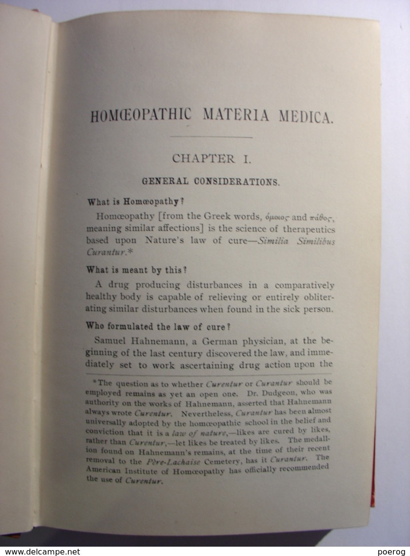 ESSENTIALS OF HOMEOPATHIC MATERIA MEDICA AND PHARMACY - W.A. DEWEY - BOERICKE & TAFEL 1908 livre en anglais homeopathie