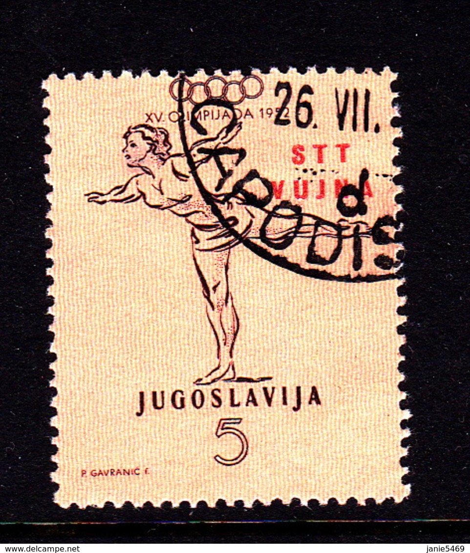 Trieste Zone B  SG B65 1952 Olympic Games,5d Brown On Flesh, Used - Oblitérés