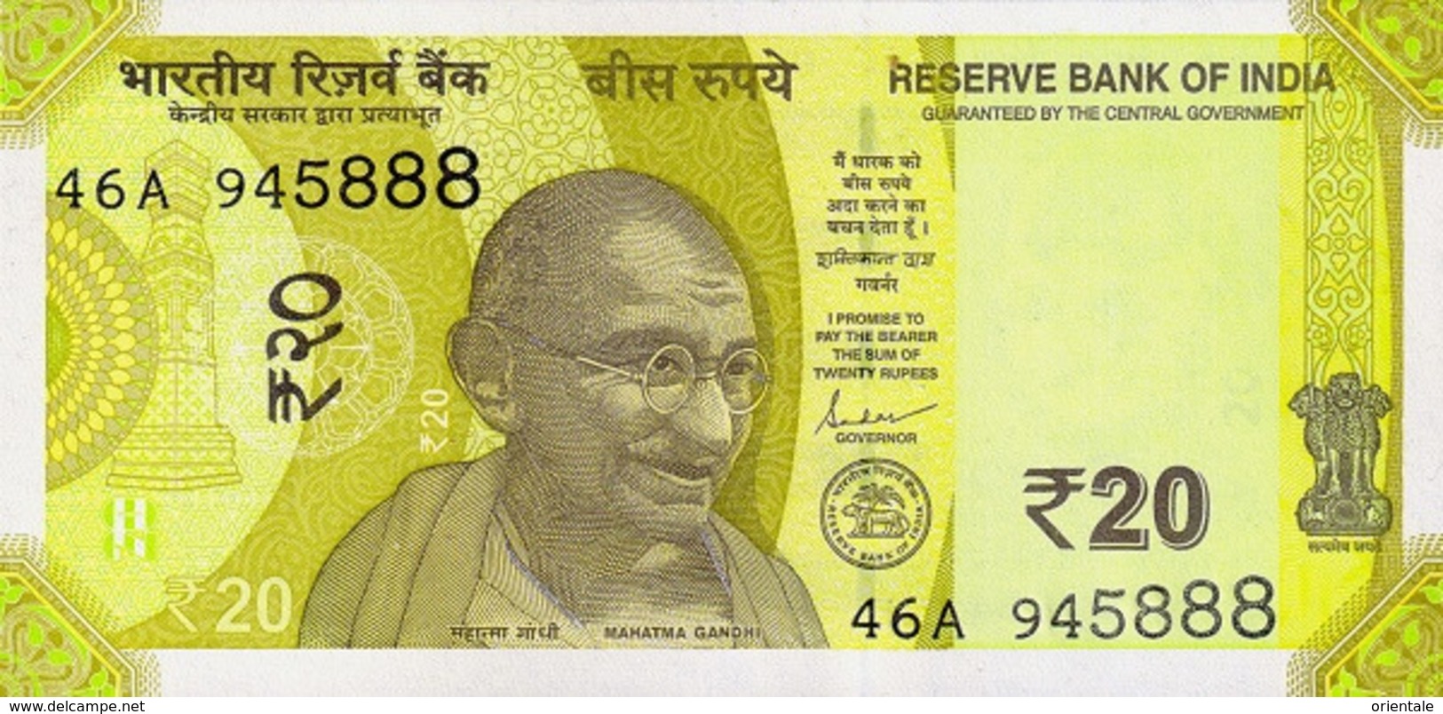 INDIA P. NEW  20 R 2019 UNC - Indien