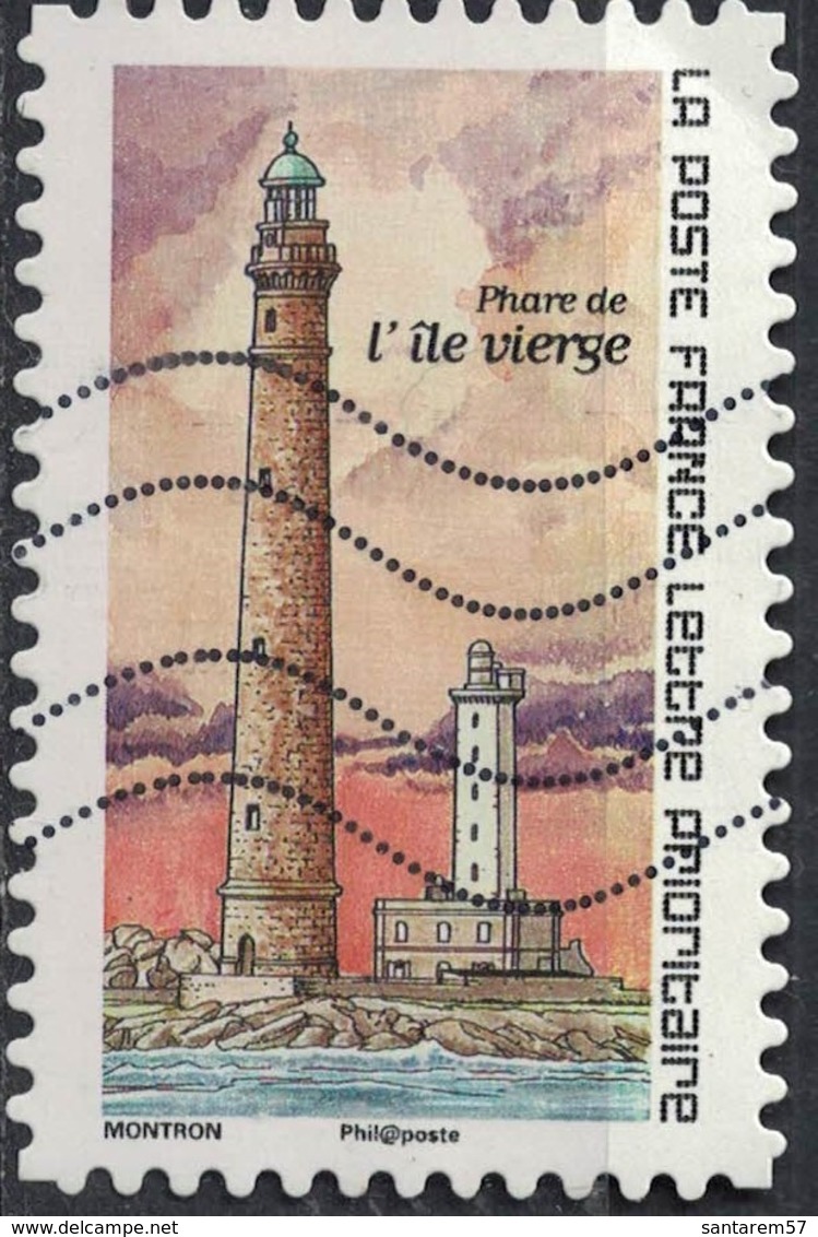 France 2019 Oblitéré Used Repères De Nos Côtes Phare De L'Île Vierge - Oblitérés