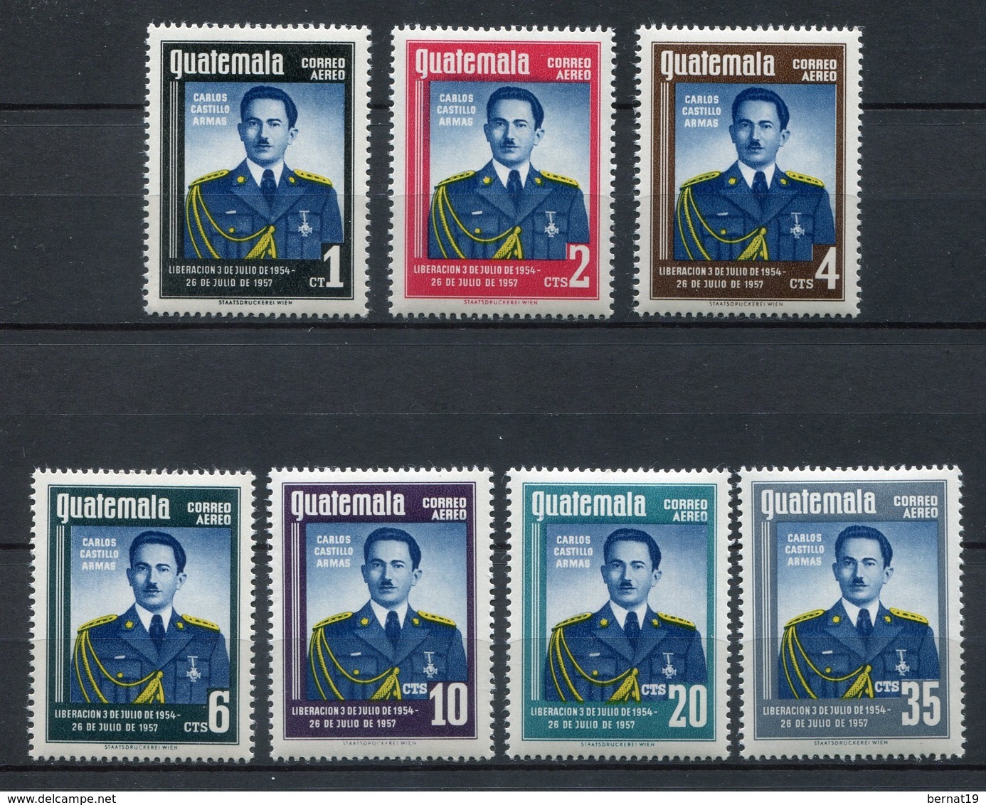 Guatemala 1959. Yvert A 235-41 ** MNH. - Guatemala