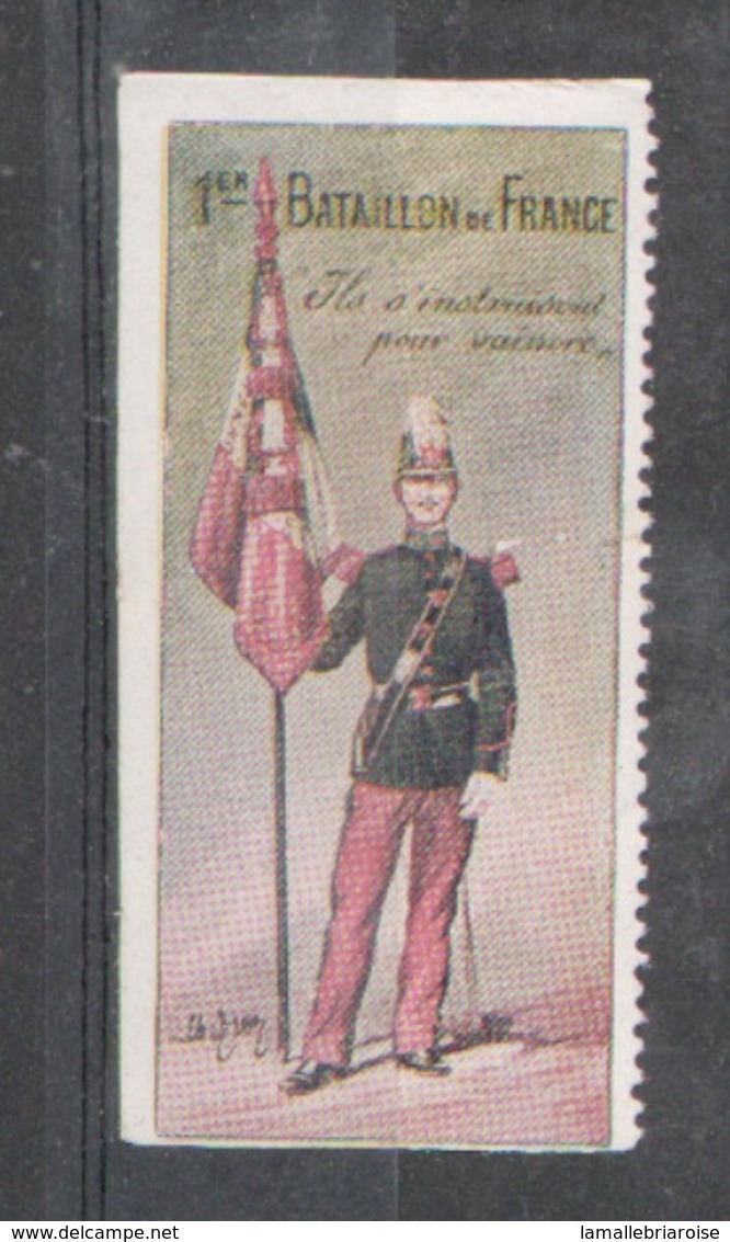 Erinophilie, Vignette , 1er Bataillon De France - Vignettes Militaires