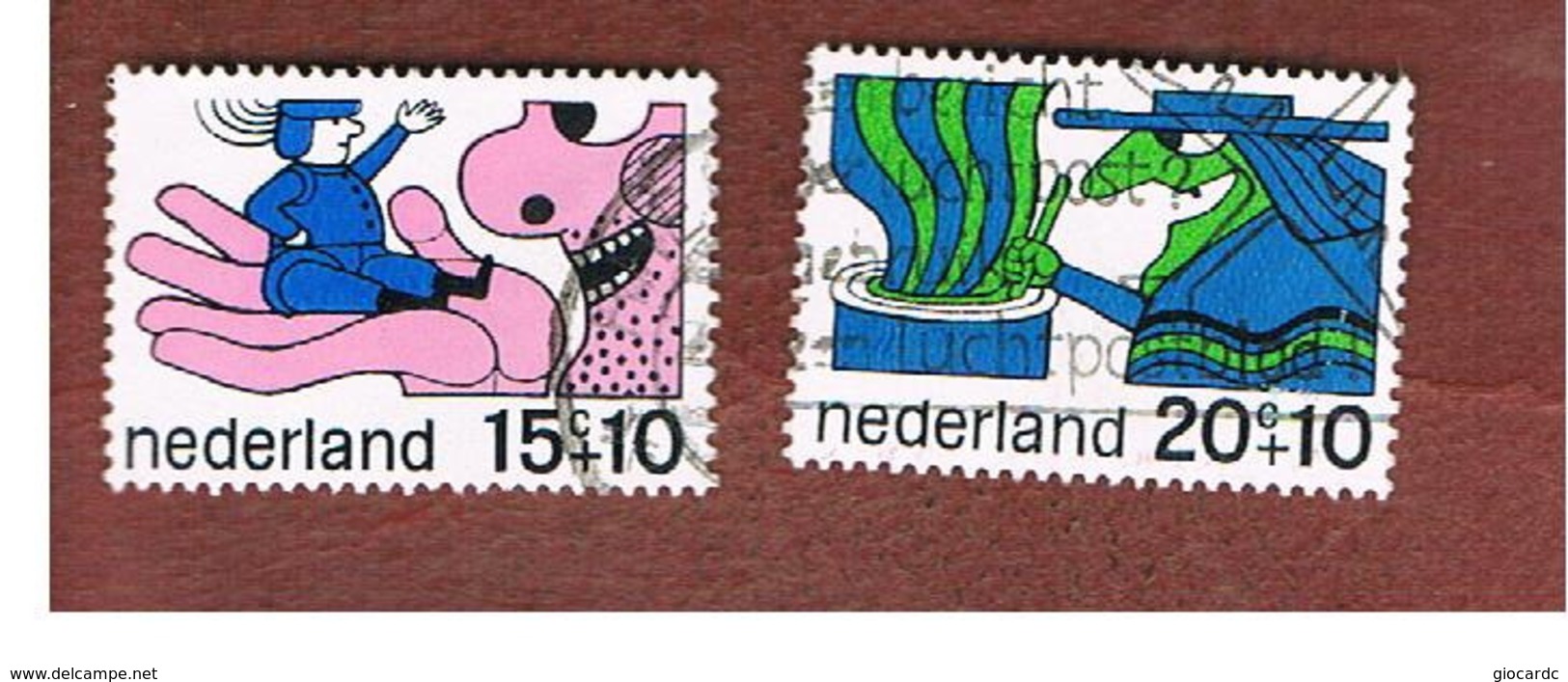 OLANDA (NETHERLANDS) -  SG 1062.1063  -   1968  CHILD WELFARE   -  USED (°) - Usati