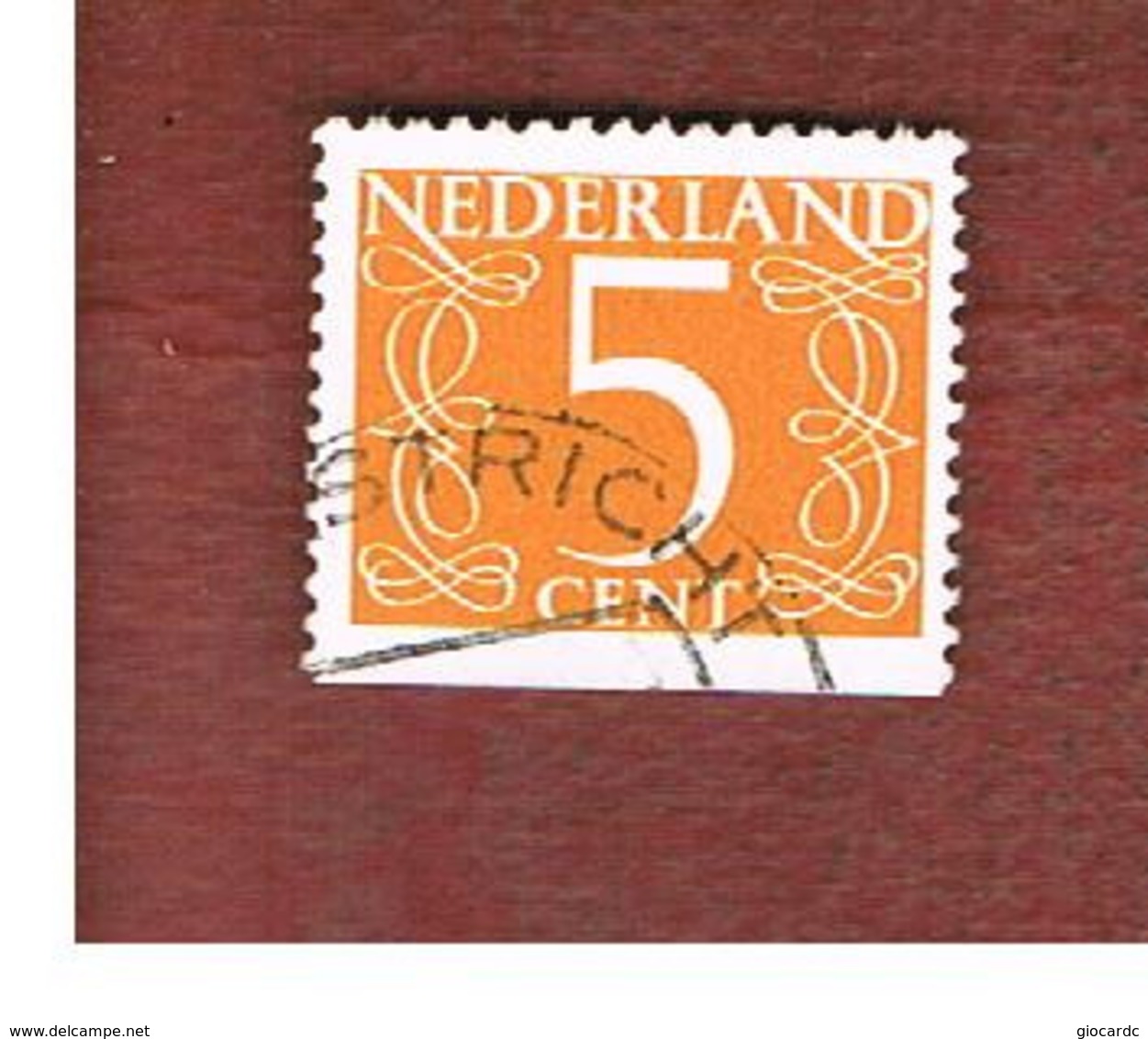 OLANDA (NETHERLANDS) -  SG 639a  -   1953  NUMERAL  -  USED (°) - Usati