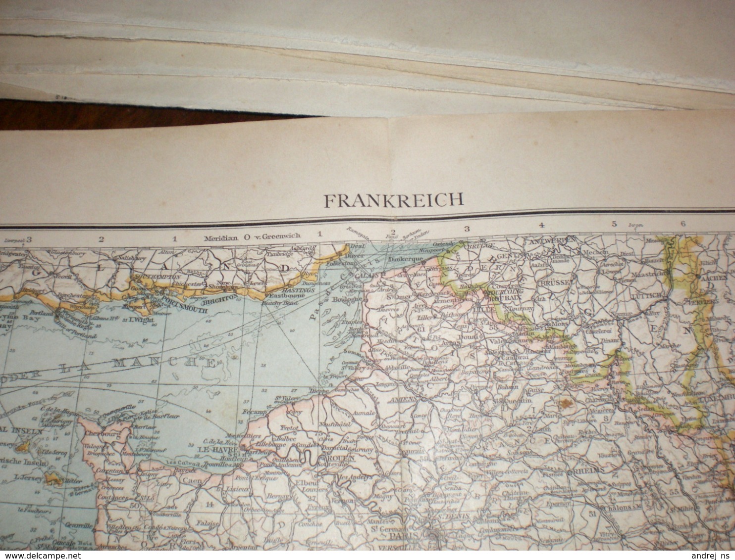 Frankreich Volks Und Familien Atlas A Shobel Leipzig 1901 Big Map - Cartes Géographiques