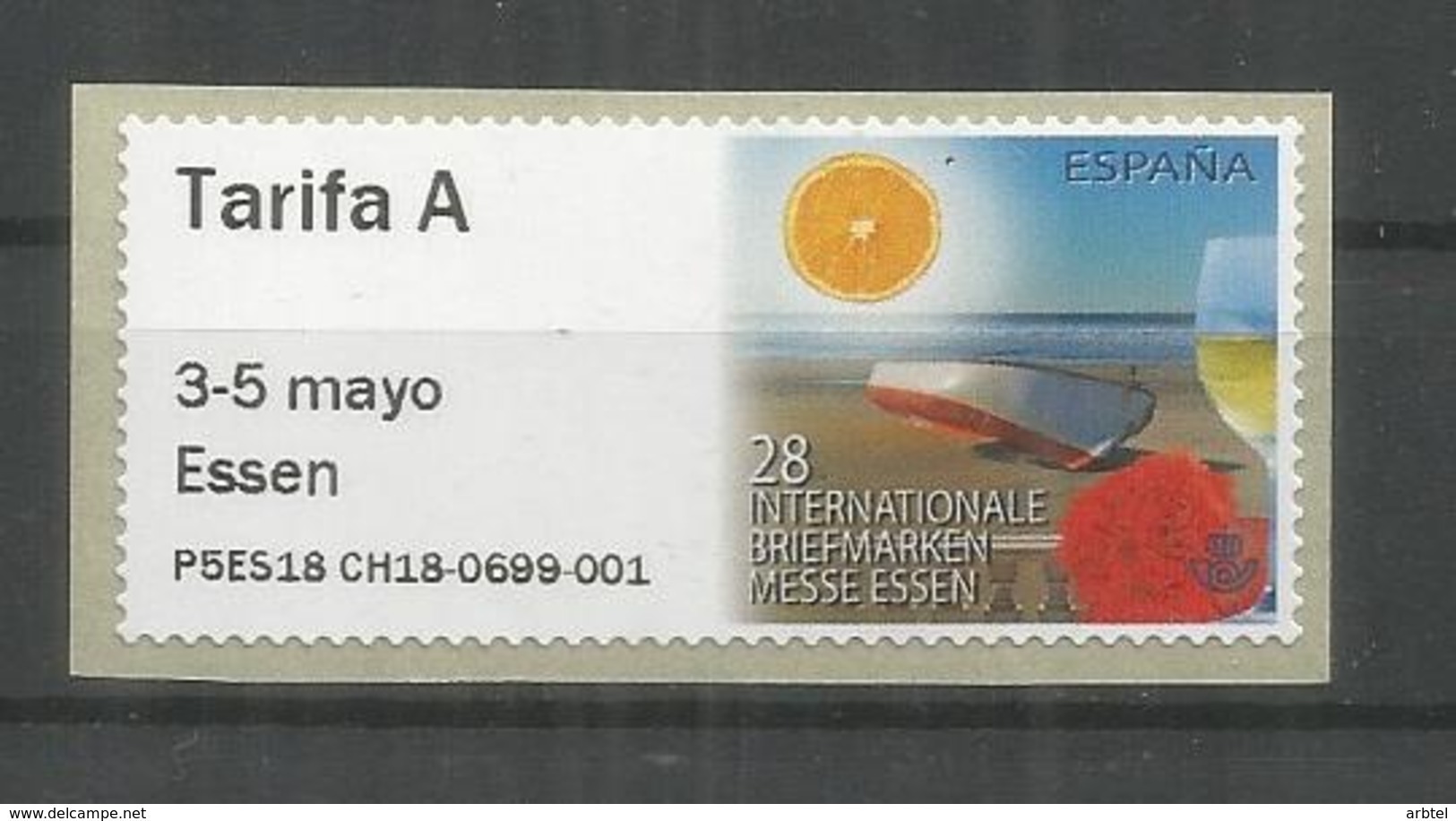 ESPAÑA ATM 28 INTERNATIONALE BRIEFMARKEN ESSEN TARIFA  A  MAQUINA P5ES - Nuevos