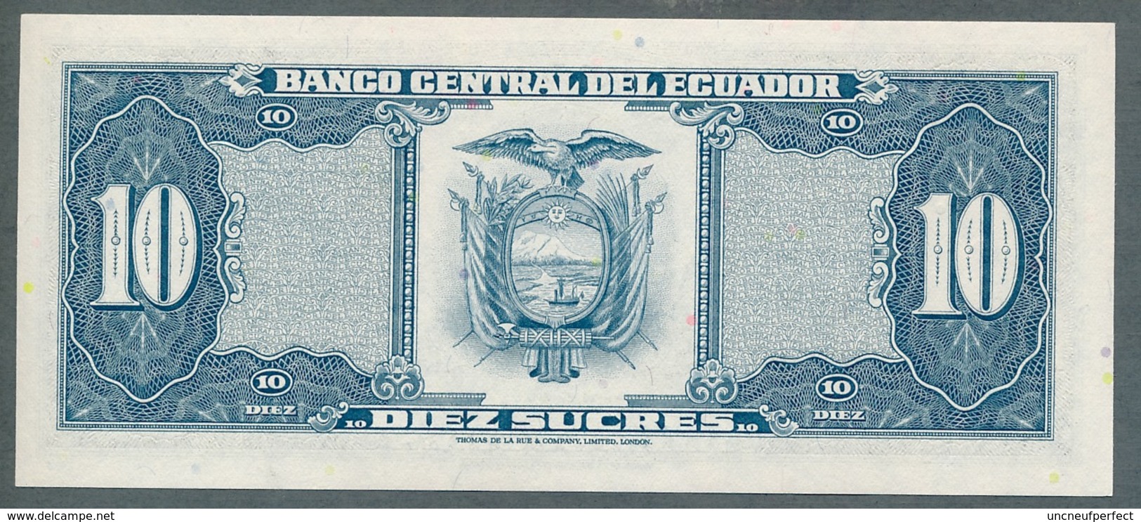 P-114b 10 Sucres  20.4.1983) - UNC Série LK N° 02554876 - Ecuador