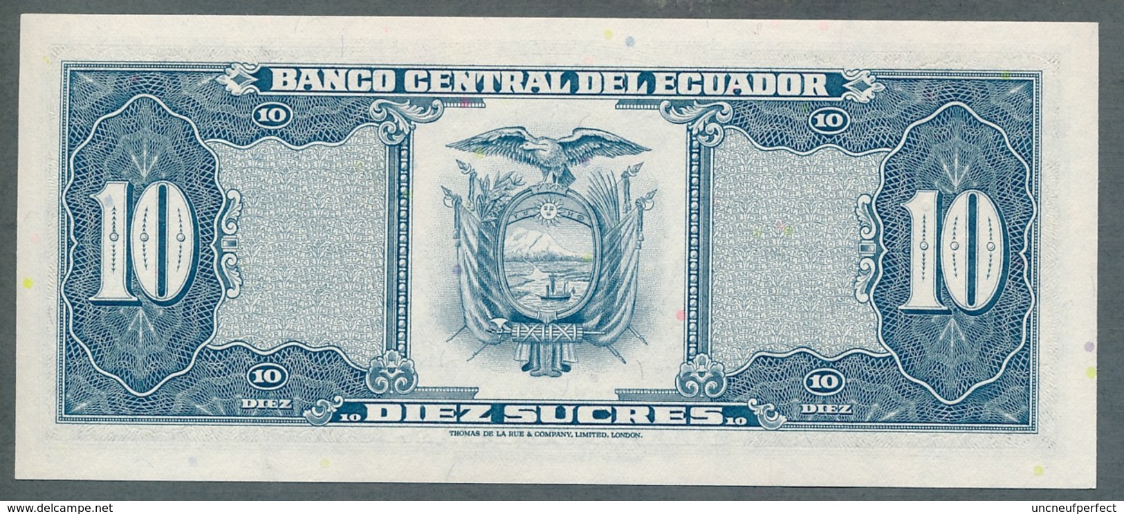 P-114b 10 Sucres  20.4.1983) - UNC Série LK N° 02554877 - Ecuador