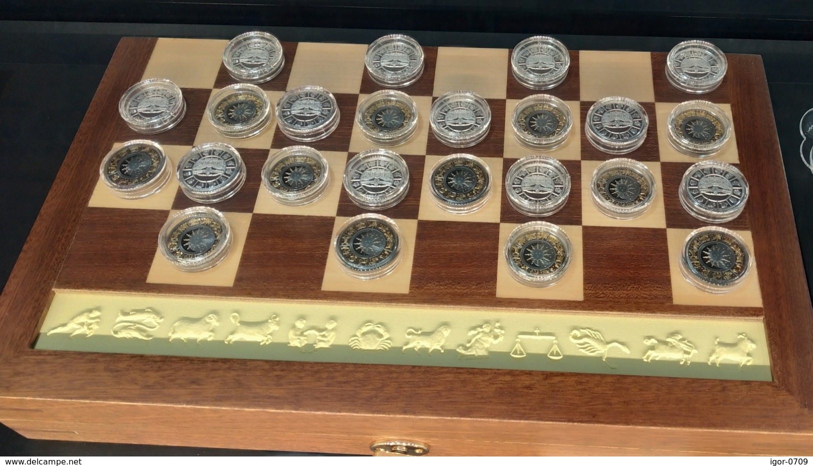 Tanzania  Checkers Set  Coins 2018 , 187 Gr. Silver, Wooden Box - Tanzania