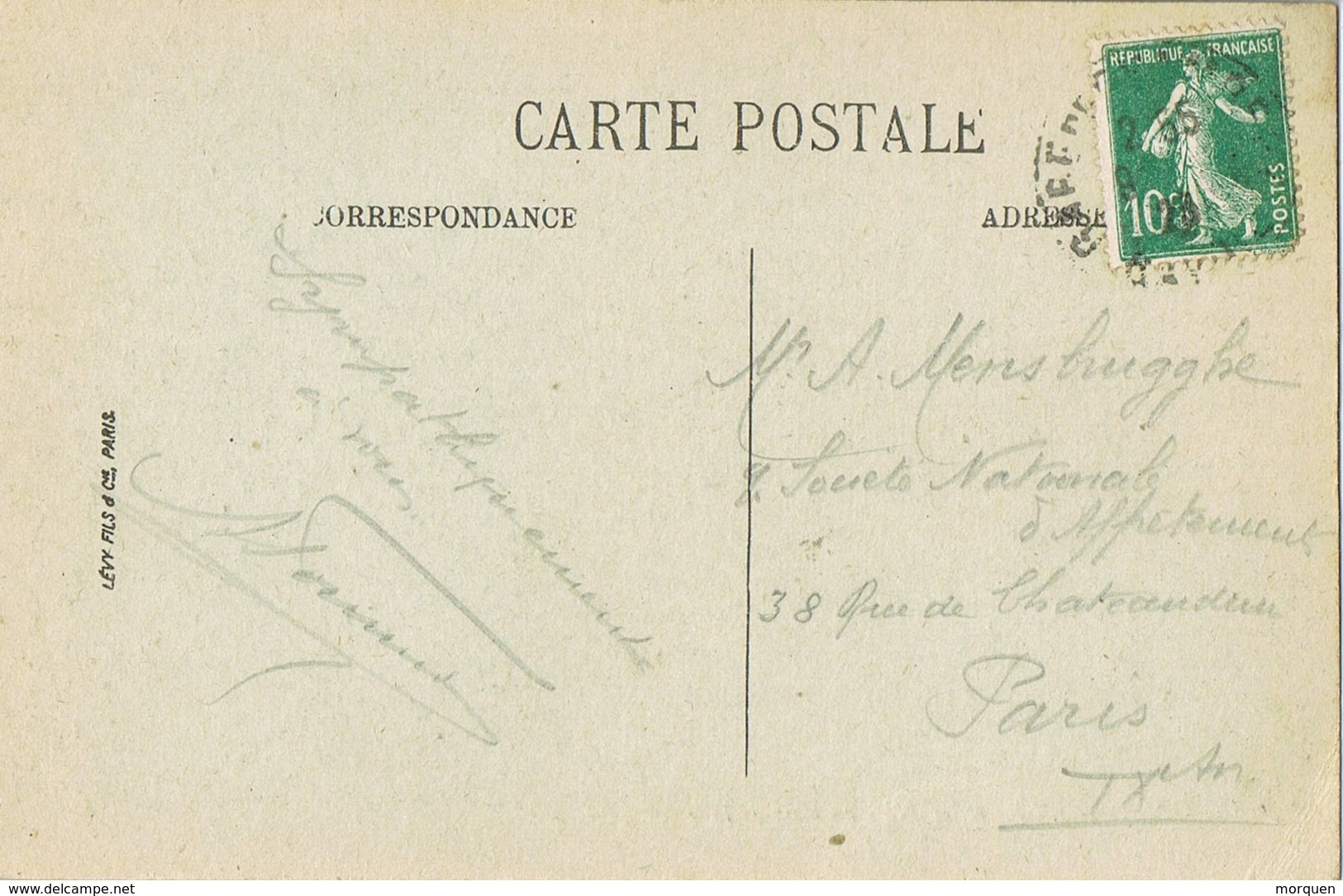 33986. Postal Gare De GRENOBLE (Isere) 1925. Vue Isere Et Les Alpes - Cartas & Documentos