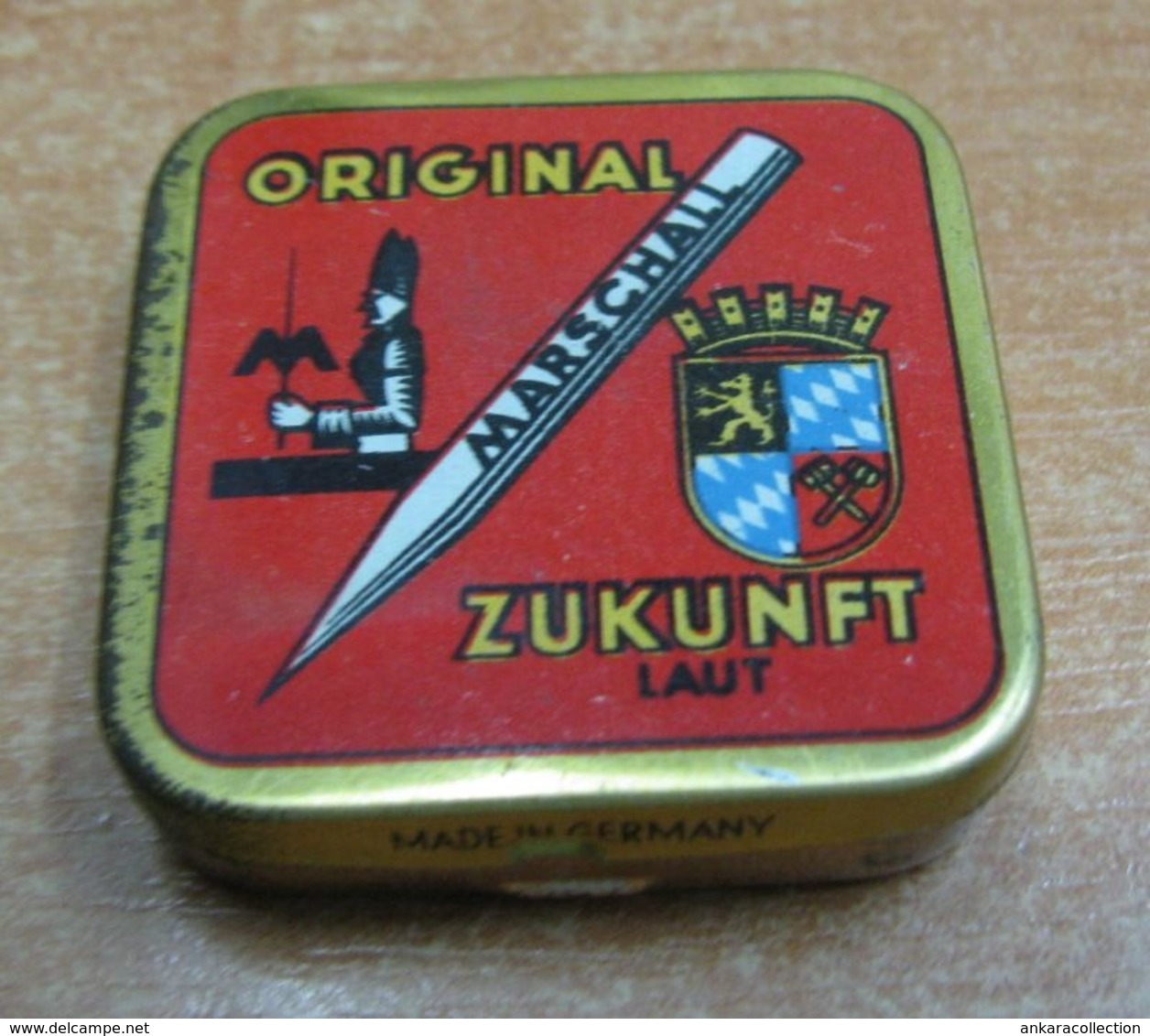 AC - MARSCHALL ZUKUNFT LAUT PHONOGRAPH GRAMOPHONE NEEDLE VINTAGE TIN BOX - Accessoires, Pochettes & Cartons