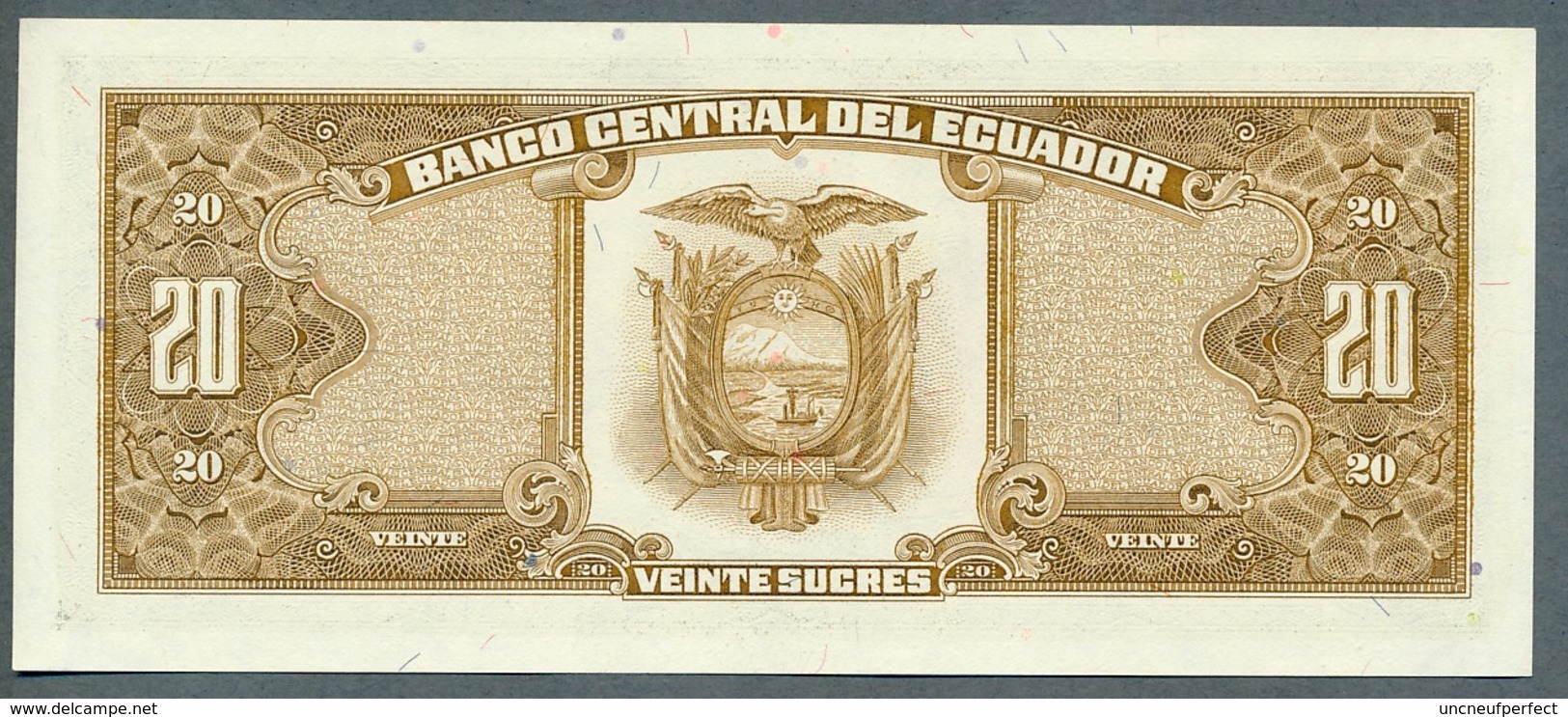 P 121a - 20 SUCRES - 22/11/1988 - NEUF Série LS N° 00639055 - Ecuador