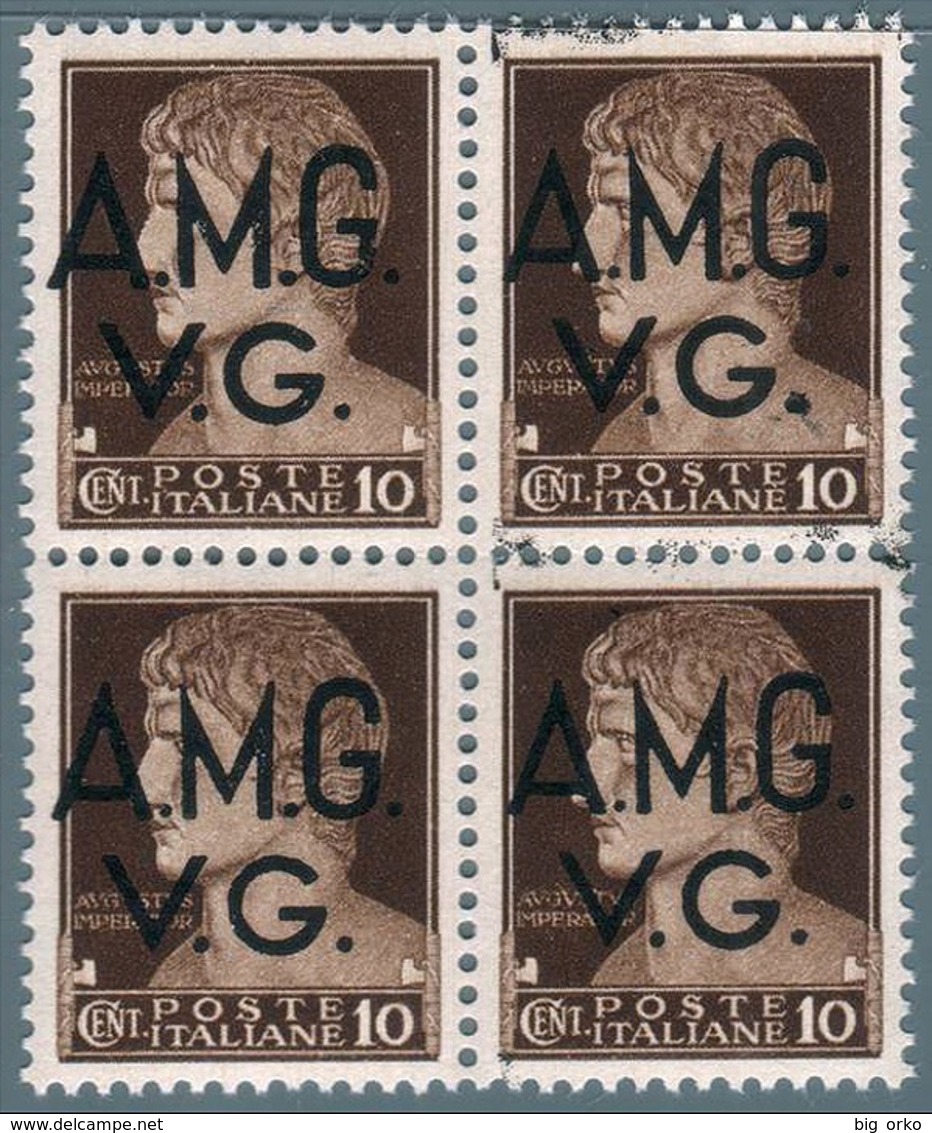 ALLIED - MILITARY - POSTAGE: Italia - Venezia Giulia 10 C. (Blocco Di Quattro) - 1945/47 - Other & Unclassified