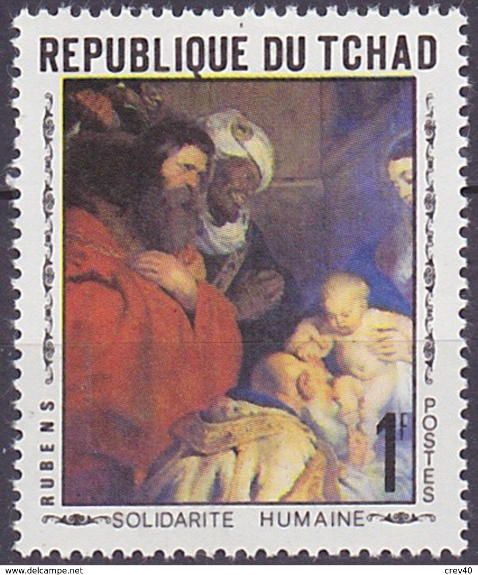 Timbre Neuf ** N° 208(Yvert) Tchad 1969 - Tableau De Rubens - Tchad (1960-...)