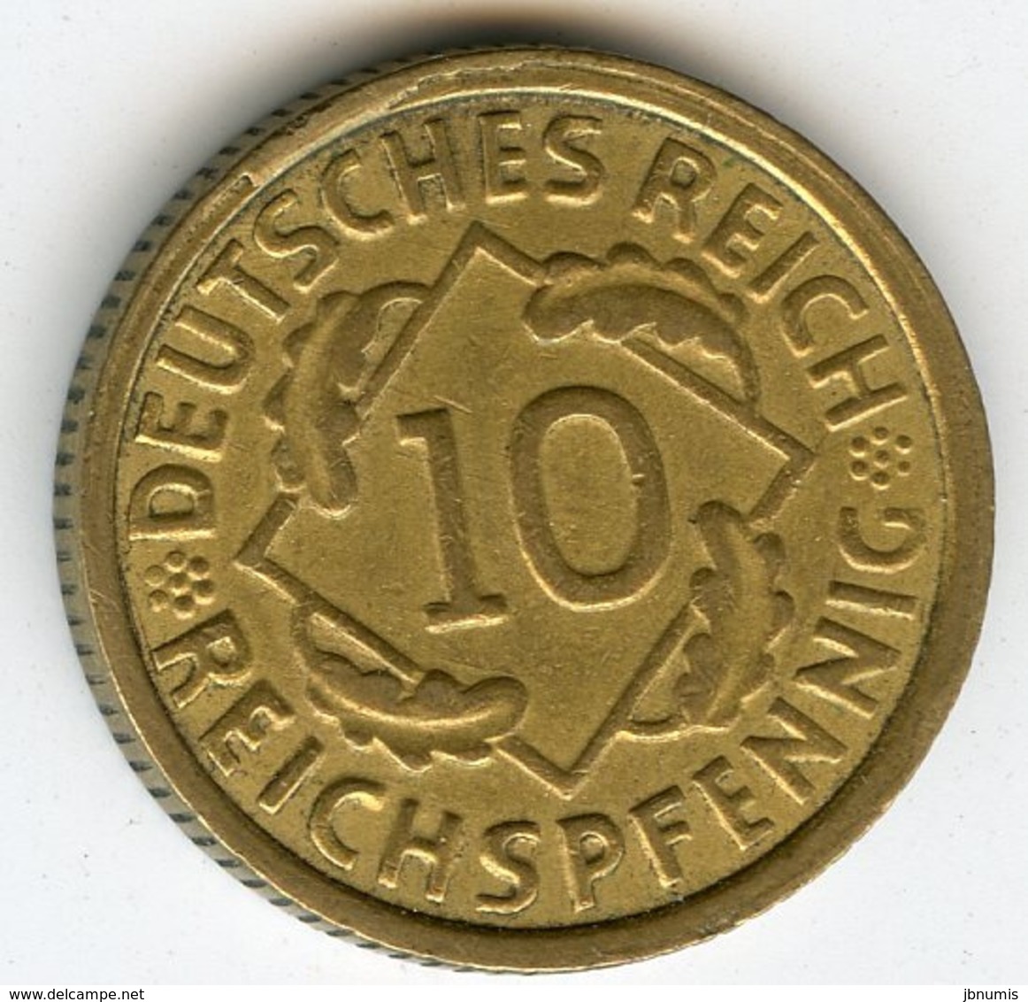 Allemagne Germany 10 Reichspfennig 1925 G J 317 KM 40 - 10 Rentenpfennig & 10 Reichspfennig