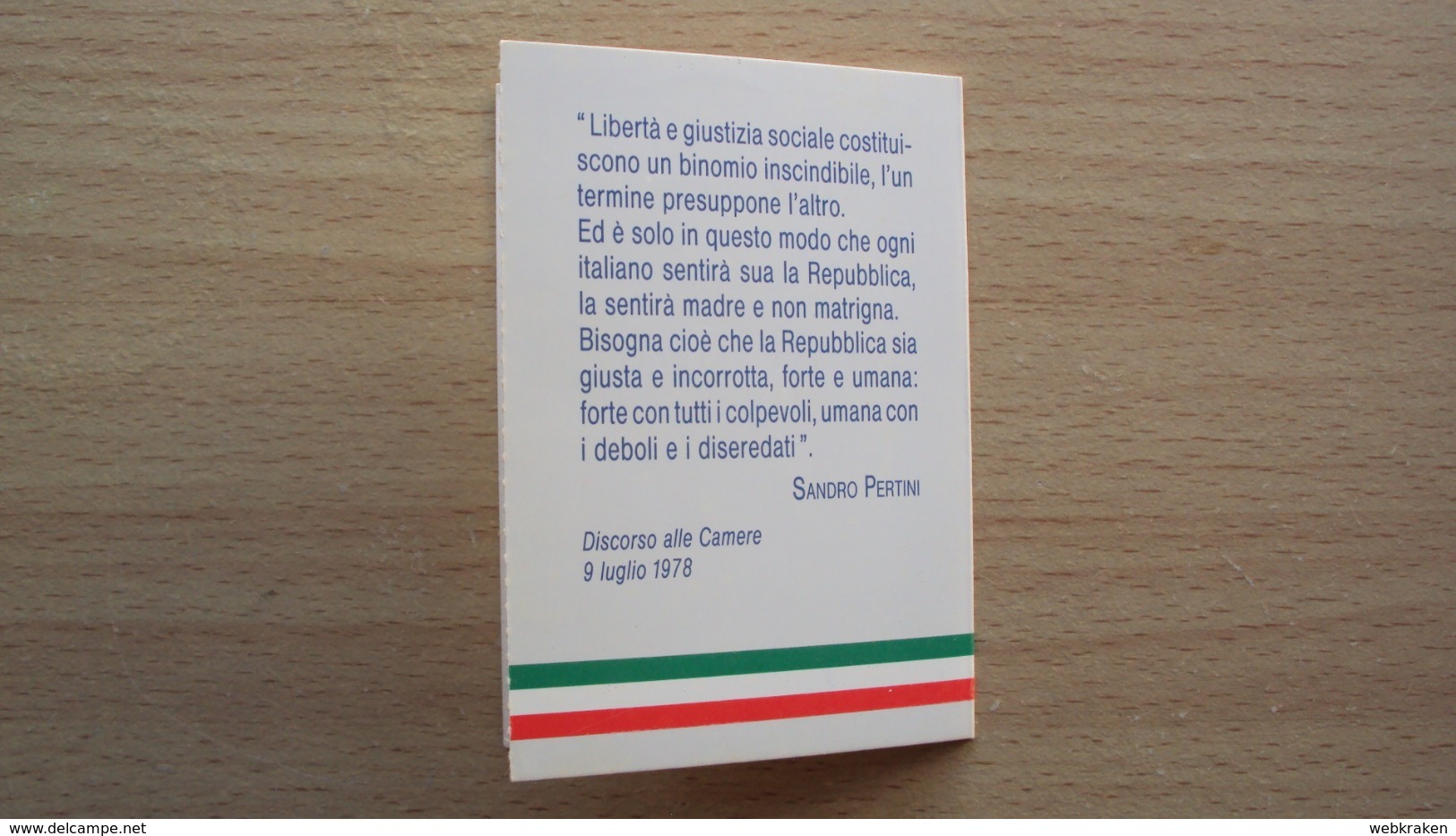 TESSERA RICONOSCIMENTO ASSOCIAZIONE NAZIONALE PARTIGIANI ANPI A.N.P.I. 1991 - Non Classificati